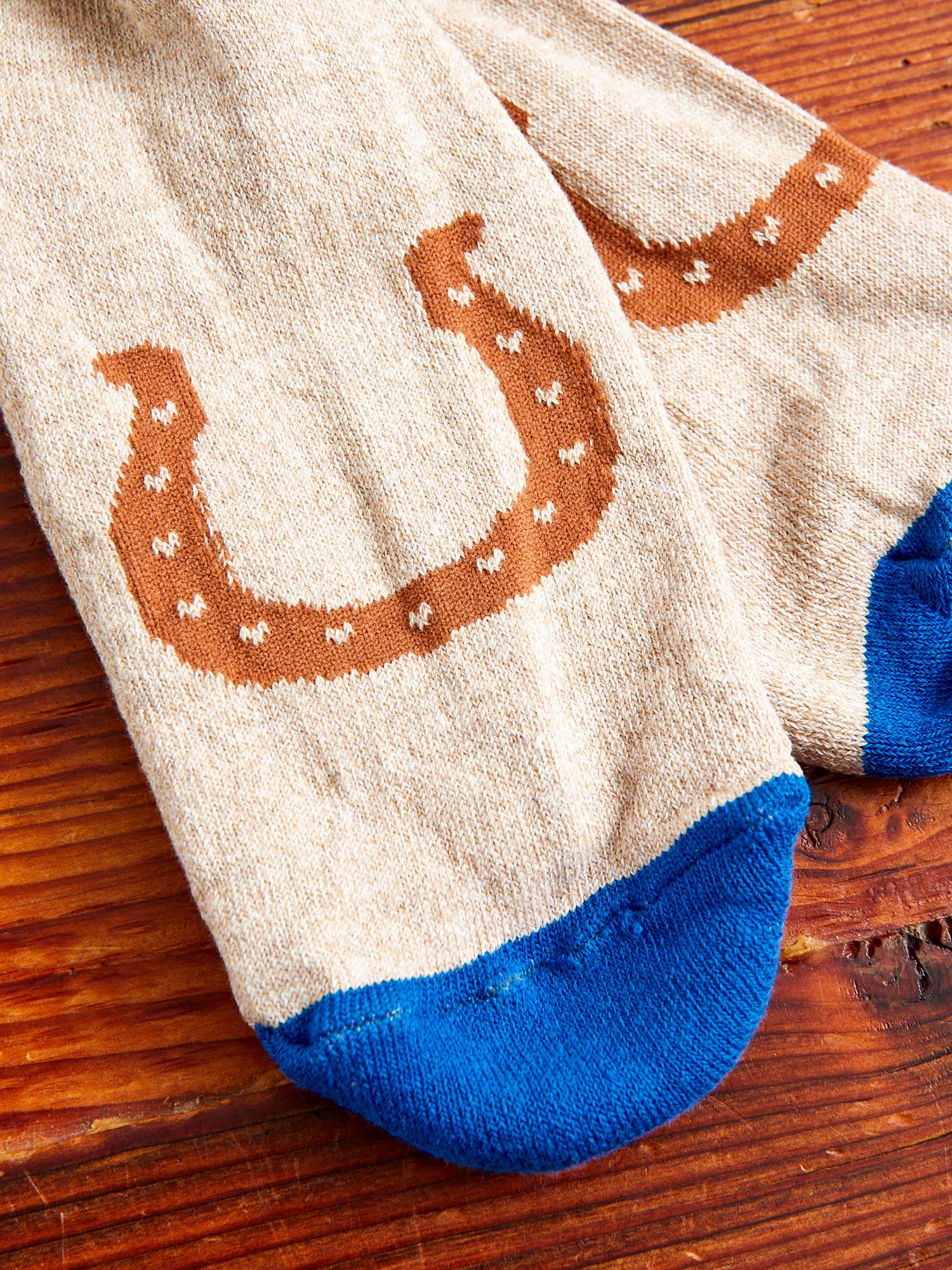 Recycled Cotton Camp Socks in Bucking Bronc - Image 5