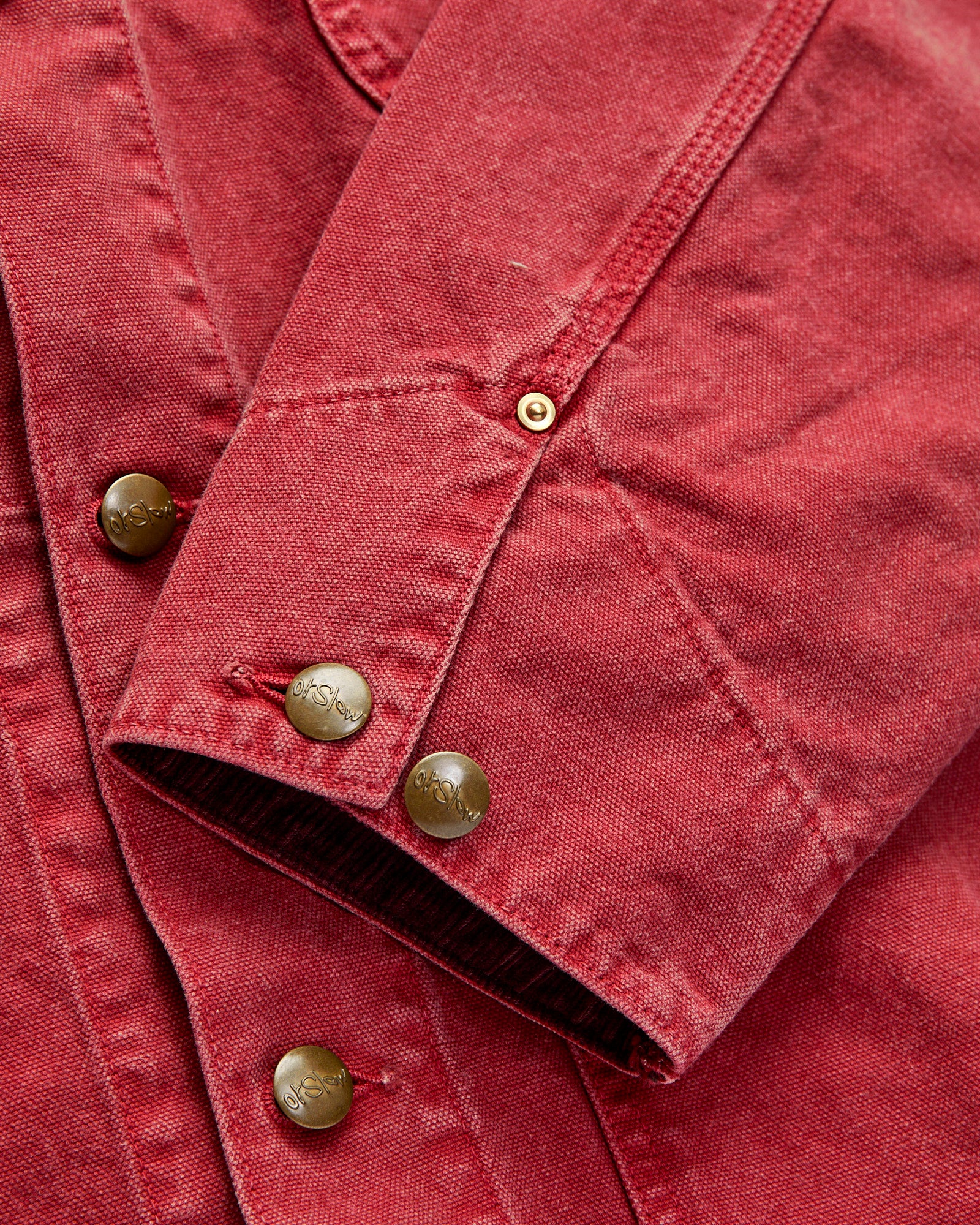 Relaxed Fit Canvas Coverall in Red - Image 8