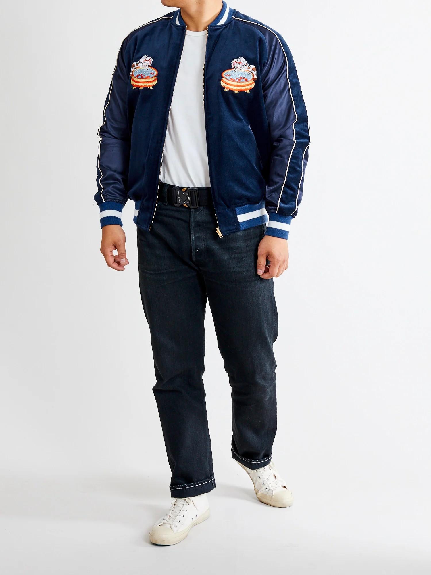 Reversible Souvenir Jacket in Navy - Image 22