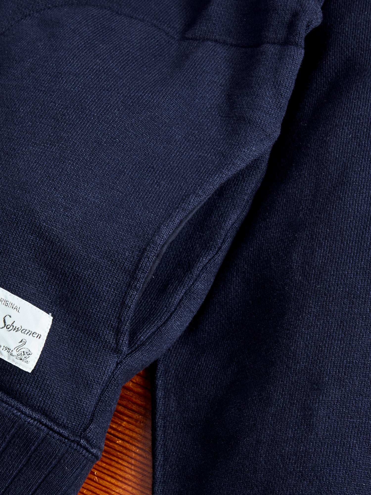 RFHD01 "Good Basics" Rugged Fleece 16oz Hoodie in Dark Navy - Image 7