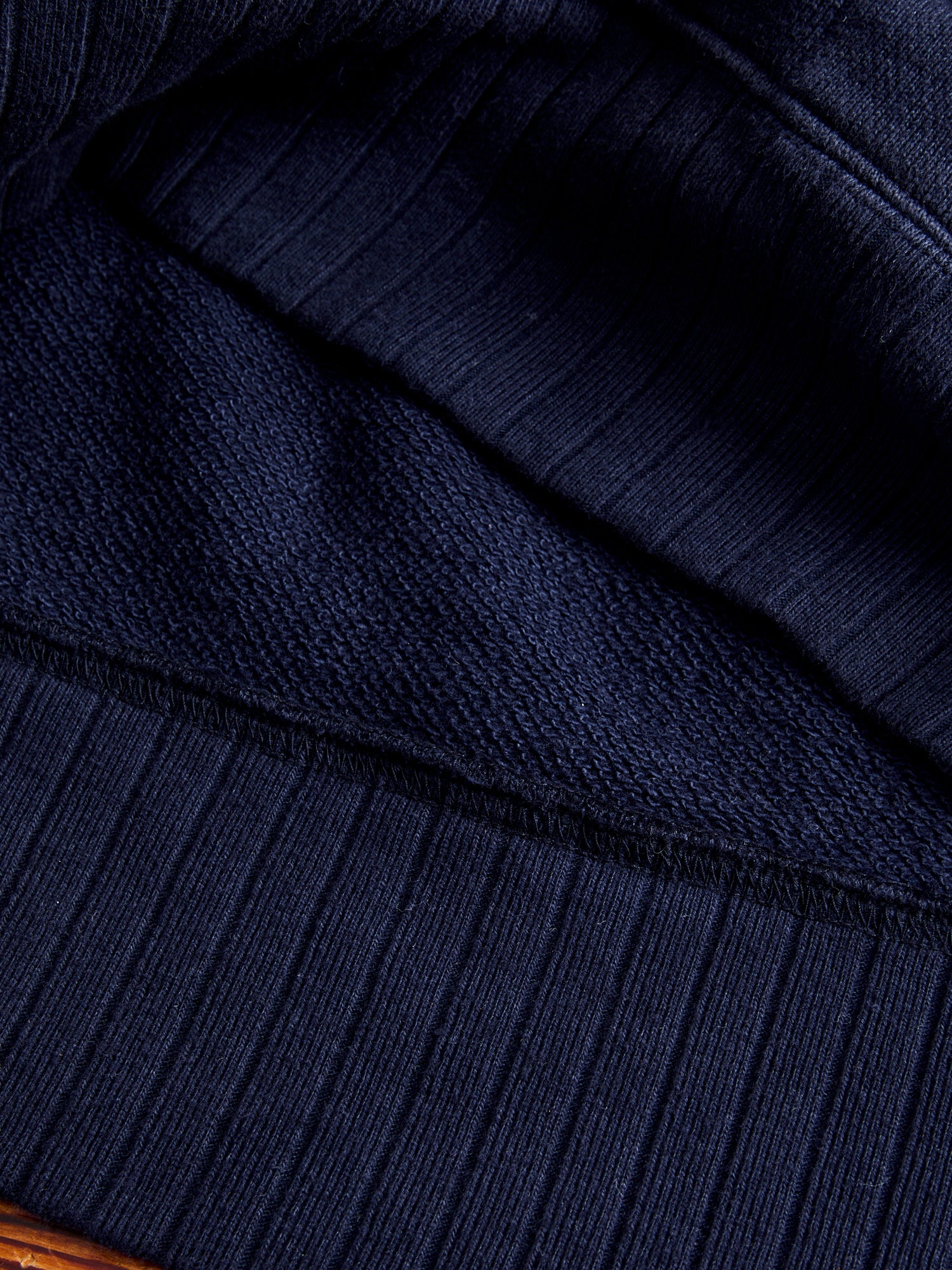 RFHD01 "Good Basics" Rugged Fleece 16oz Hoodie in Dark Navy - Image 9