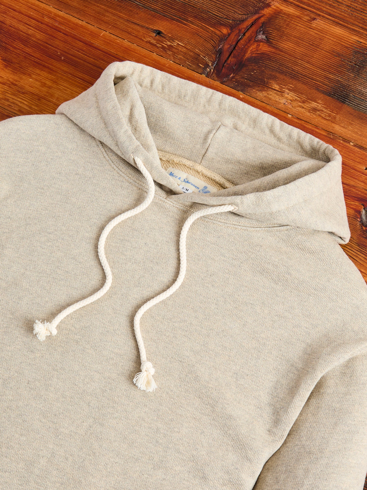 RFHD01 "Good Basics" Rugged Fleece 16oz Hoodie in Grey Melange Vintage - Image 4