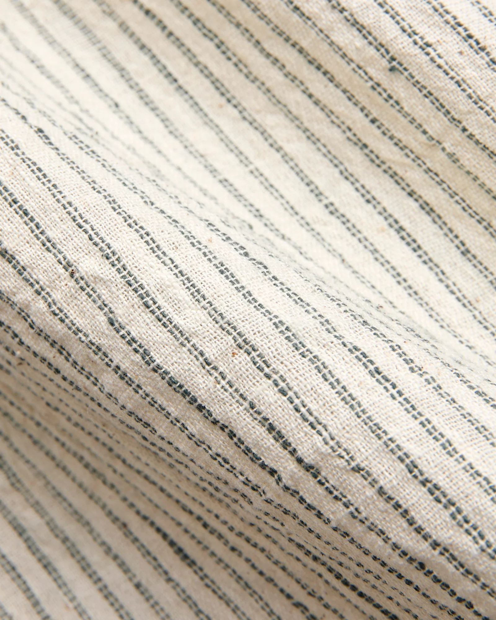 Rios Workshirt in Natural/Midnight Teal Ticking Stripe - Image 2