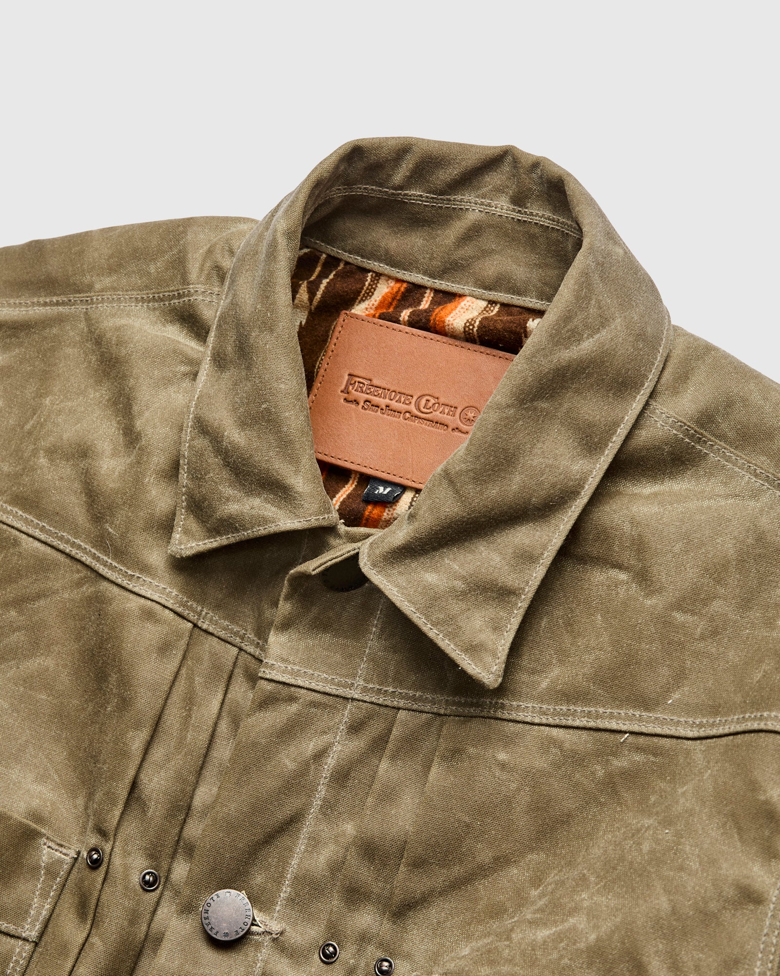 Waxed Canvas Riders Jacket in Tobacco Brown - Image 6