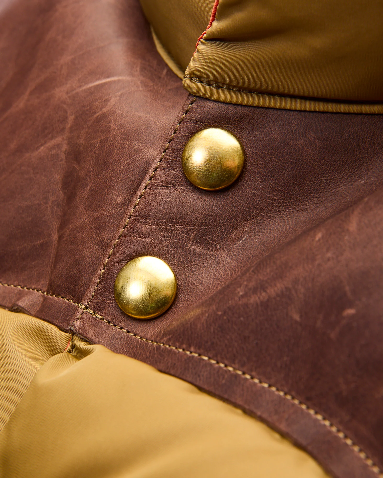 Rocky Mountain Featherbed x Warehouse Nylon Down Vest in Camel - Image 6