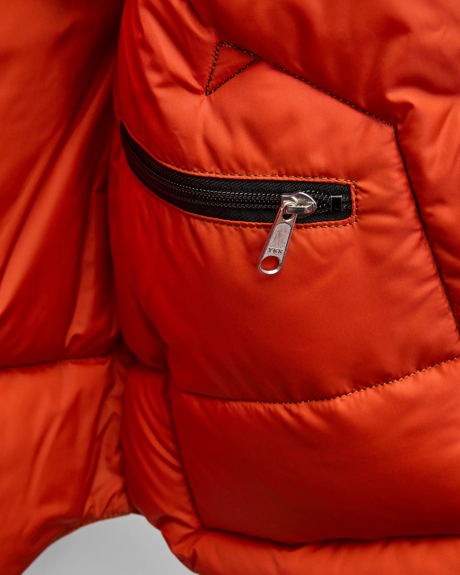 Rocky Mountain Featherbed x Warehouse Nylon Down Vest in Camel - Image 8