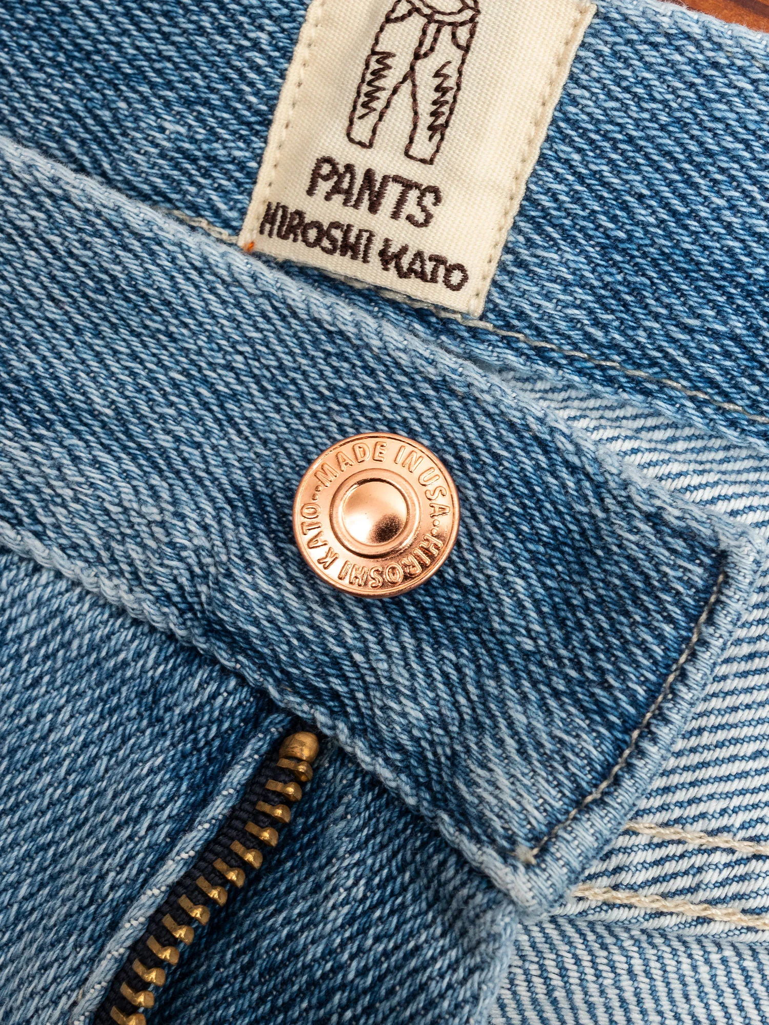 "Ronnie" 11.5oz Washed Indigo Stretch Selvedge Air Denim - Pen Slim - Image 7