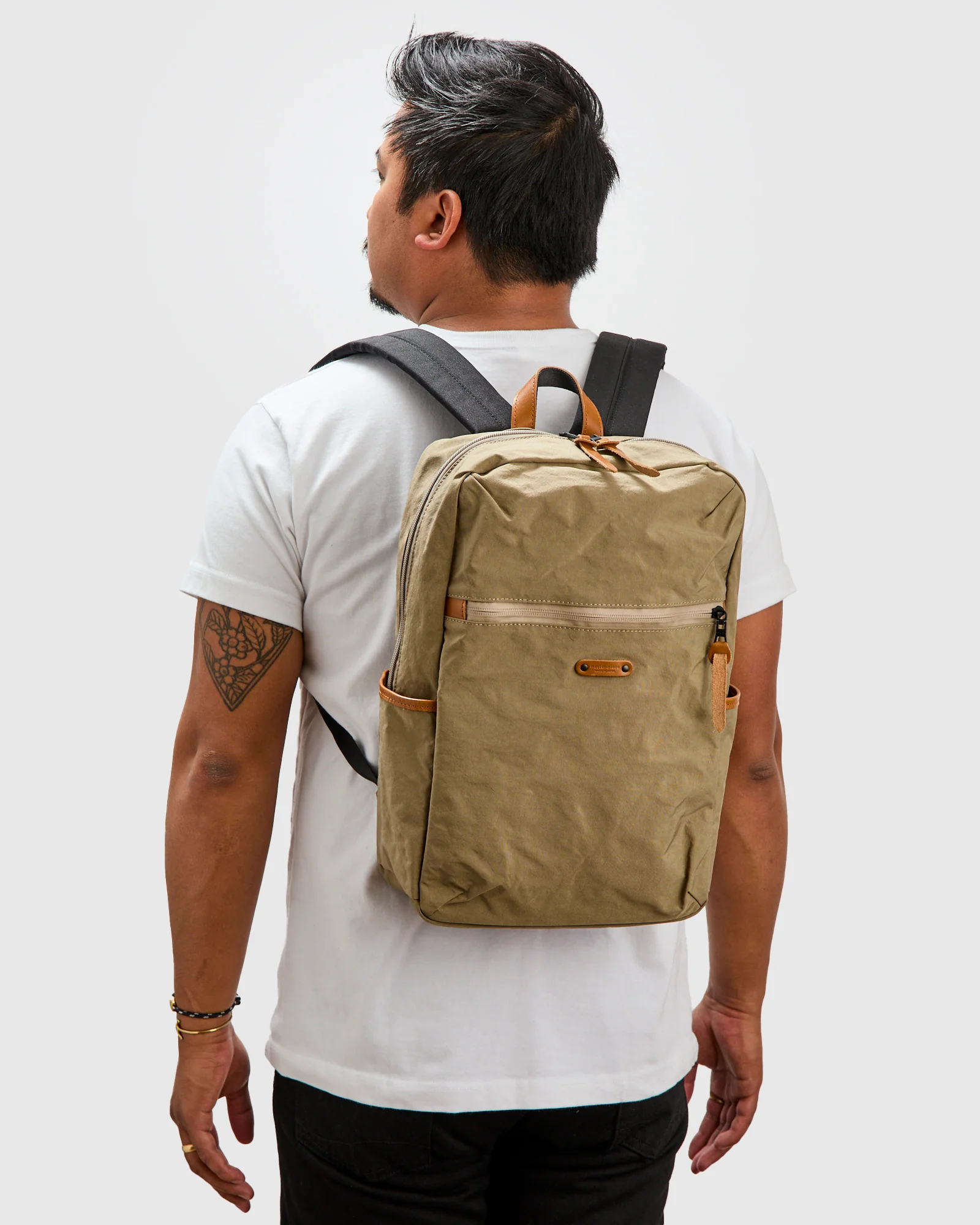 Root Square Backpack in Beige - Image 2
