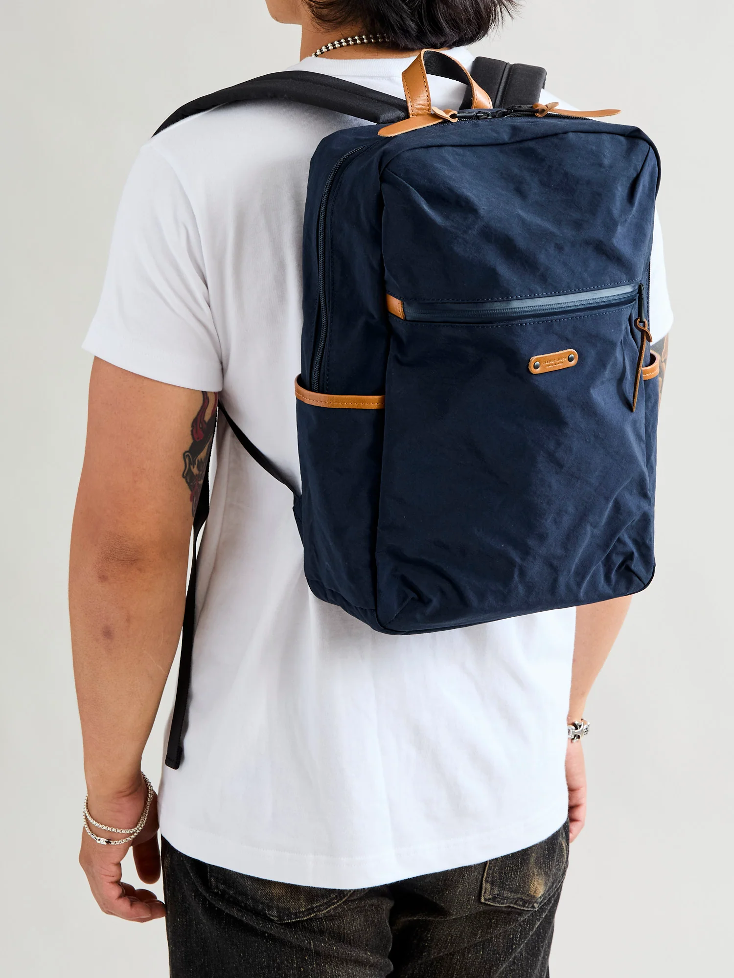 Root Square Backpack in Navy - Image 2