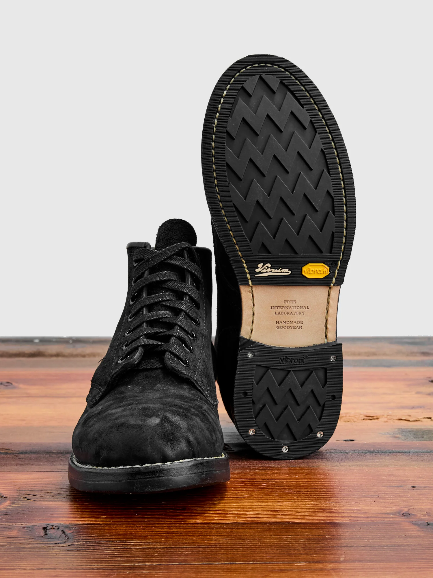 Roughout Brigadier Boots-Folk in Black Horsehide - Image 2