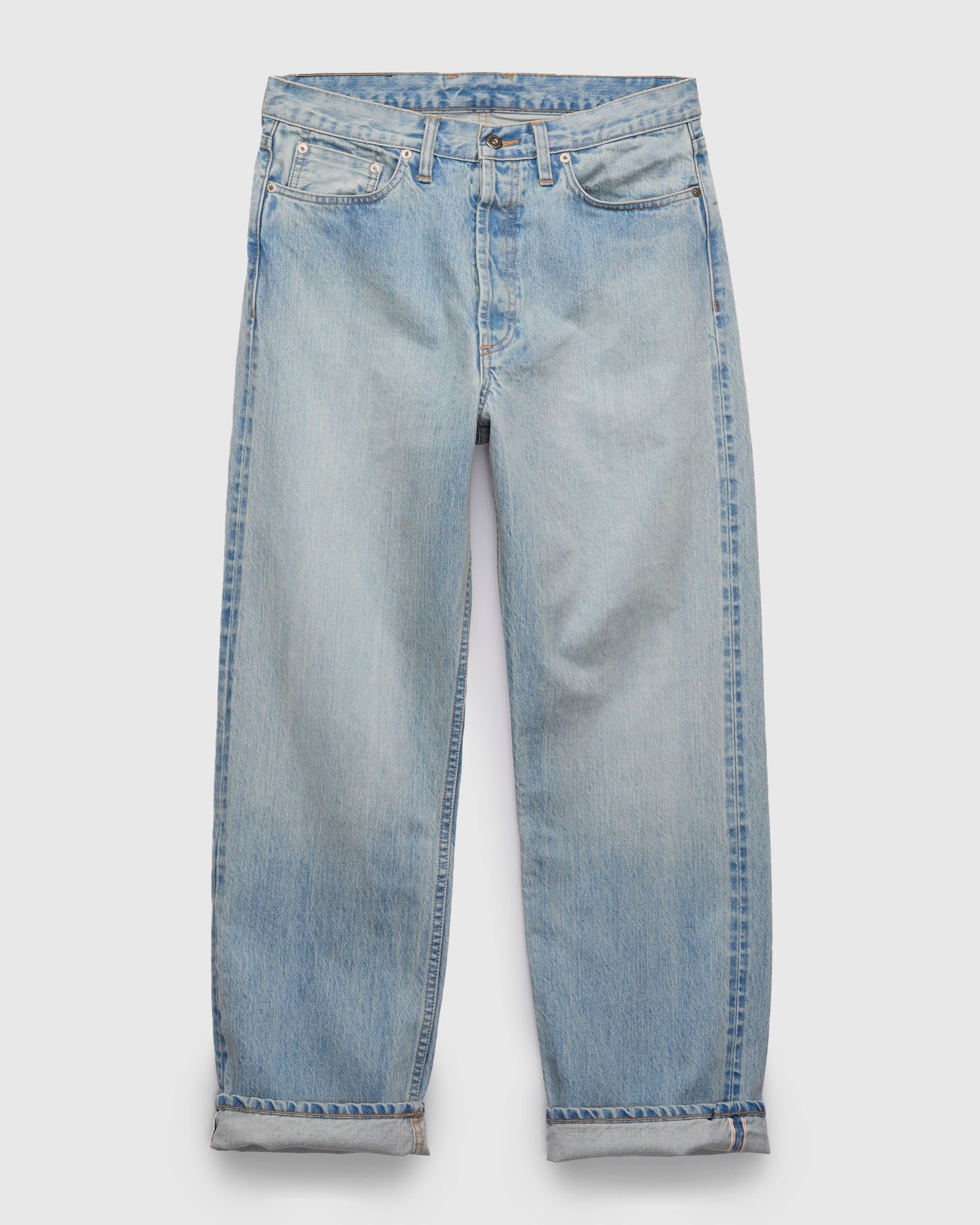 RS-100XV 14oz Vintage Wash Indigo Selvedge Denim - Relaxed Straight Fit