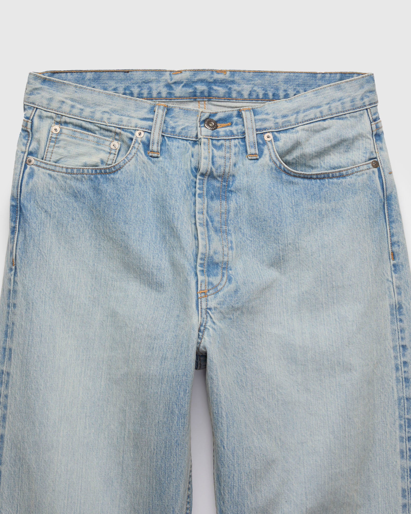 RS-100XV 14oz Vintage Wash Indigo Selvedge Denim - Relaxed Straight Fit - Image 4
