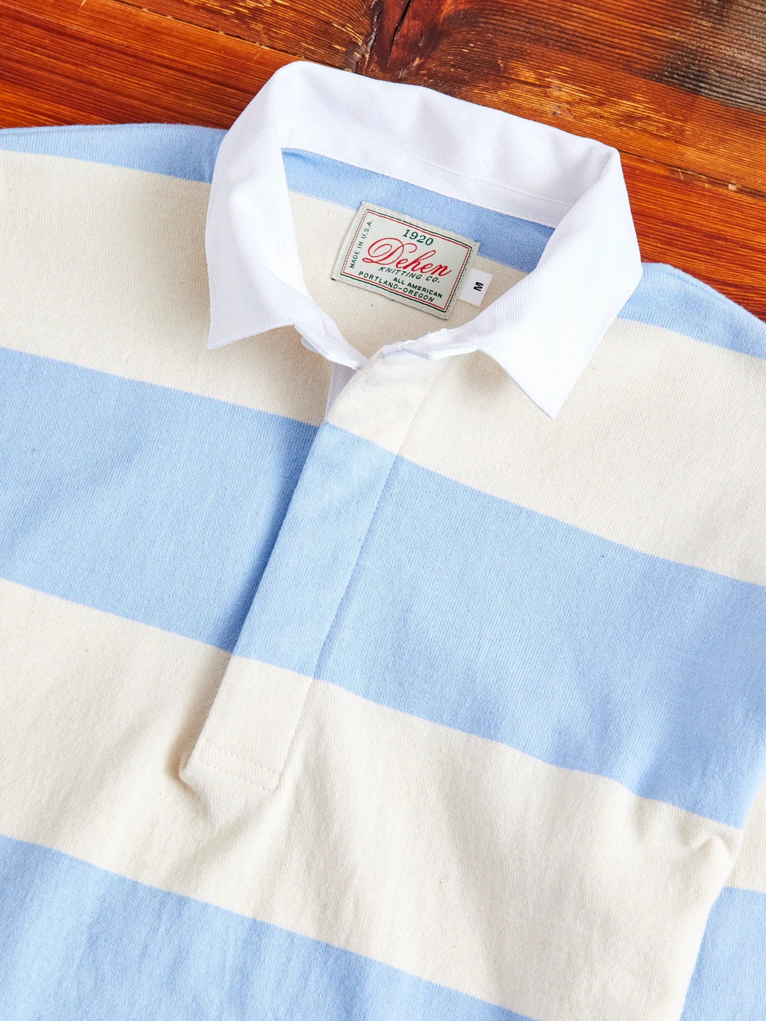Rugby Shirt in Natural Light Blue - Image 3