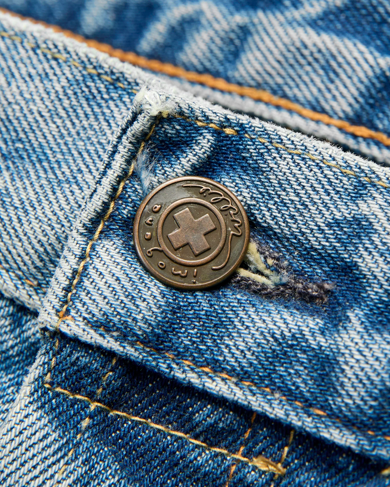"Russell Altona" 14.5oz Washed Denim - Relaxed Tapered Fit - Image 4