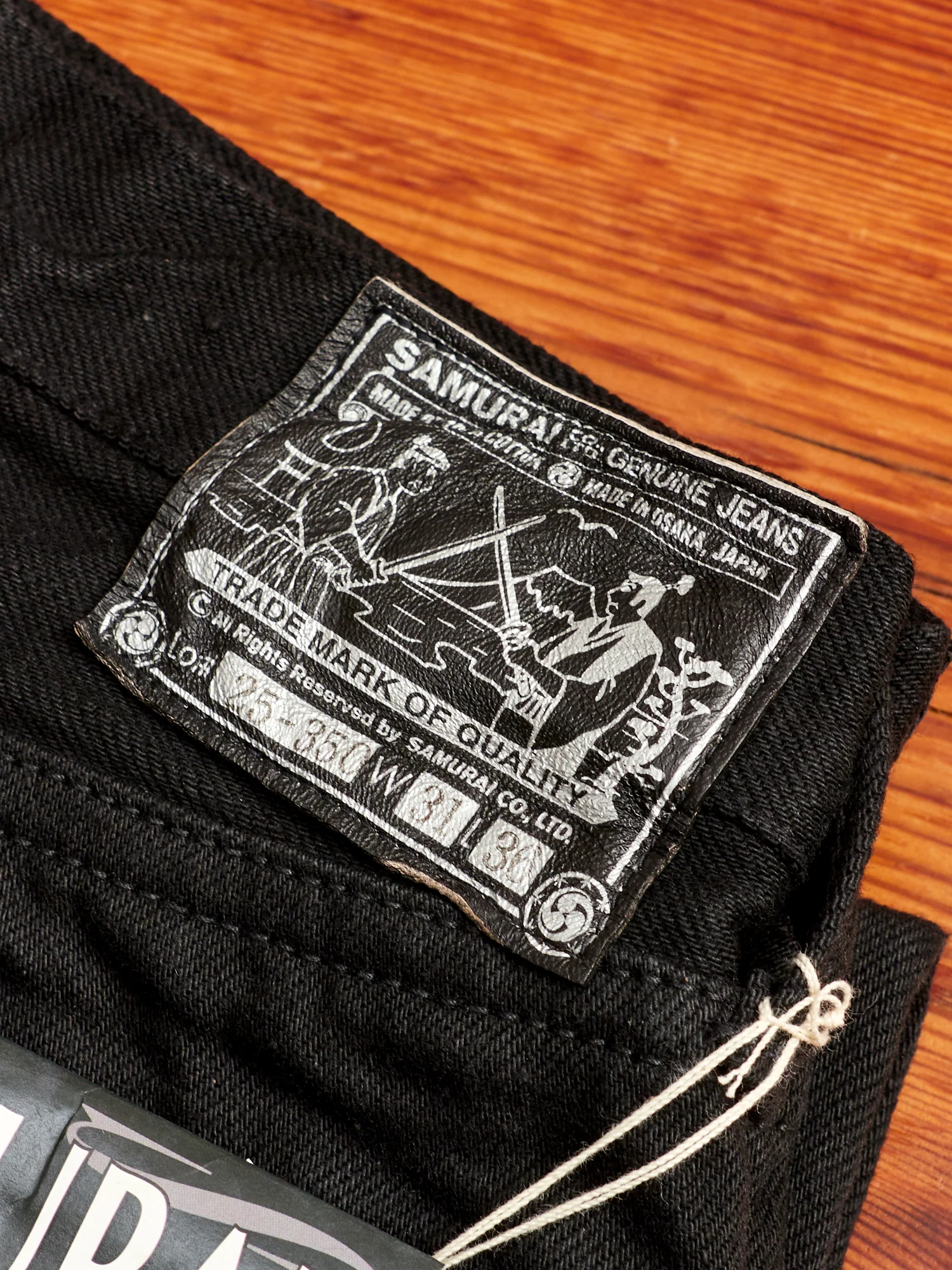S710NBKII 17oz Double Black Selvedge Denim - Slim Straight Fit - Image 4
