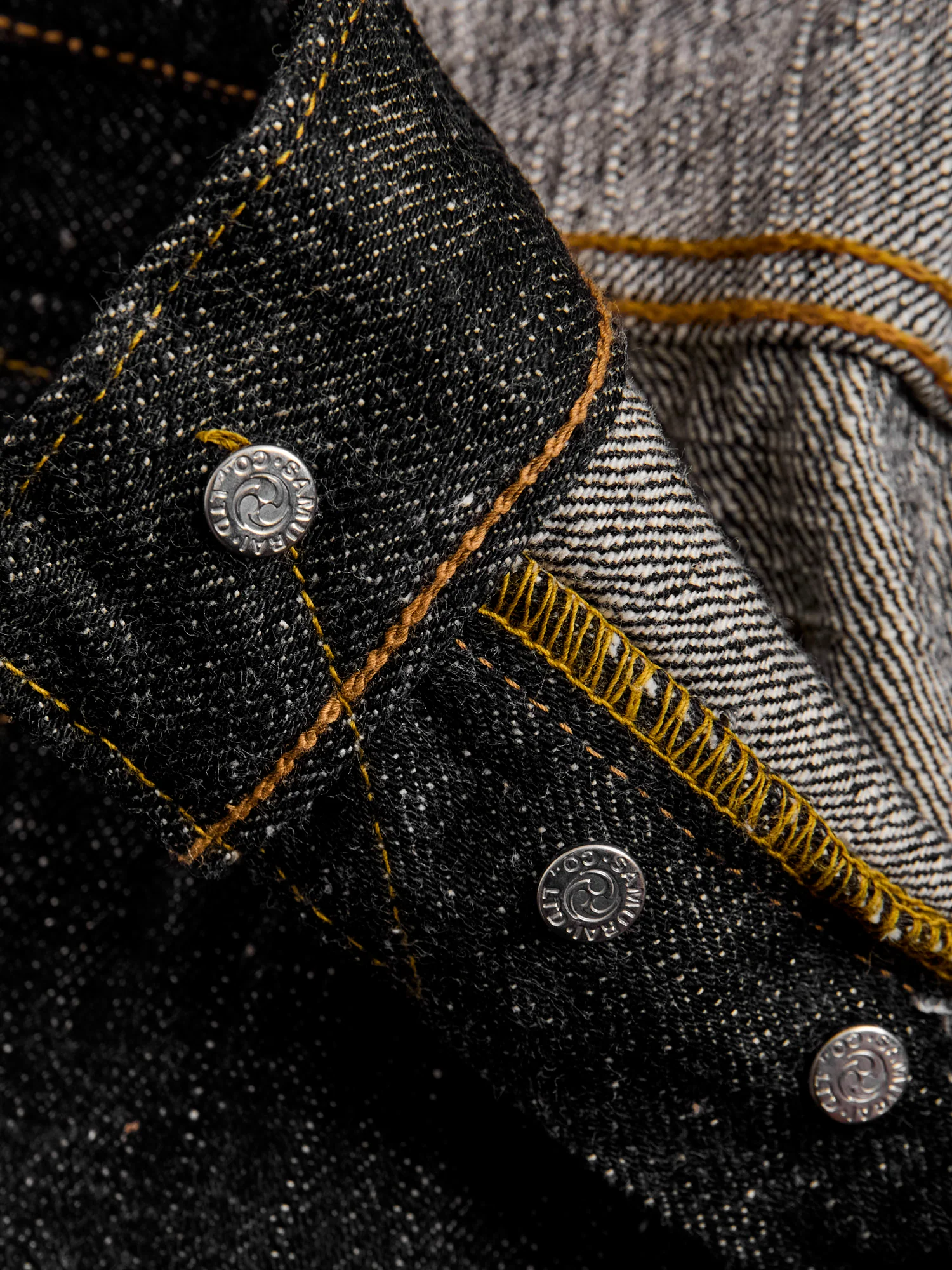 S710XX-BK 17oz Black Selvedge Denim - Slim Straight Fit - Image 10