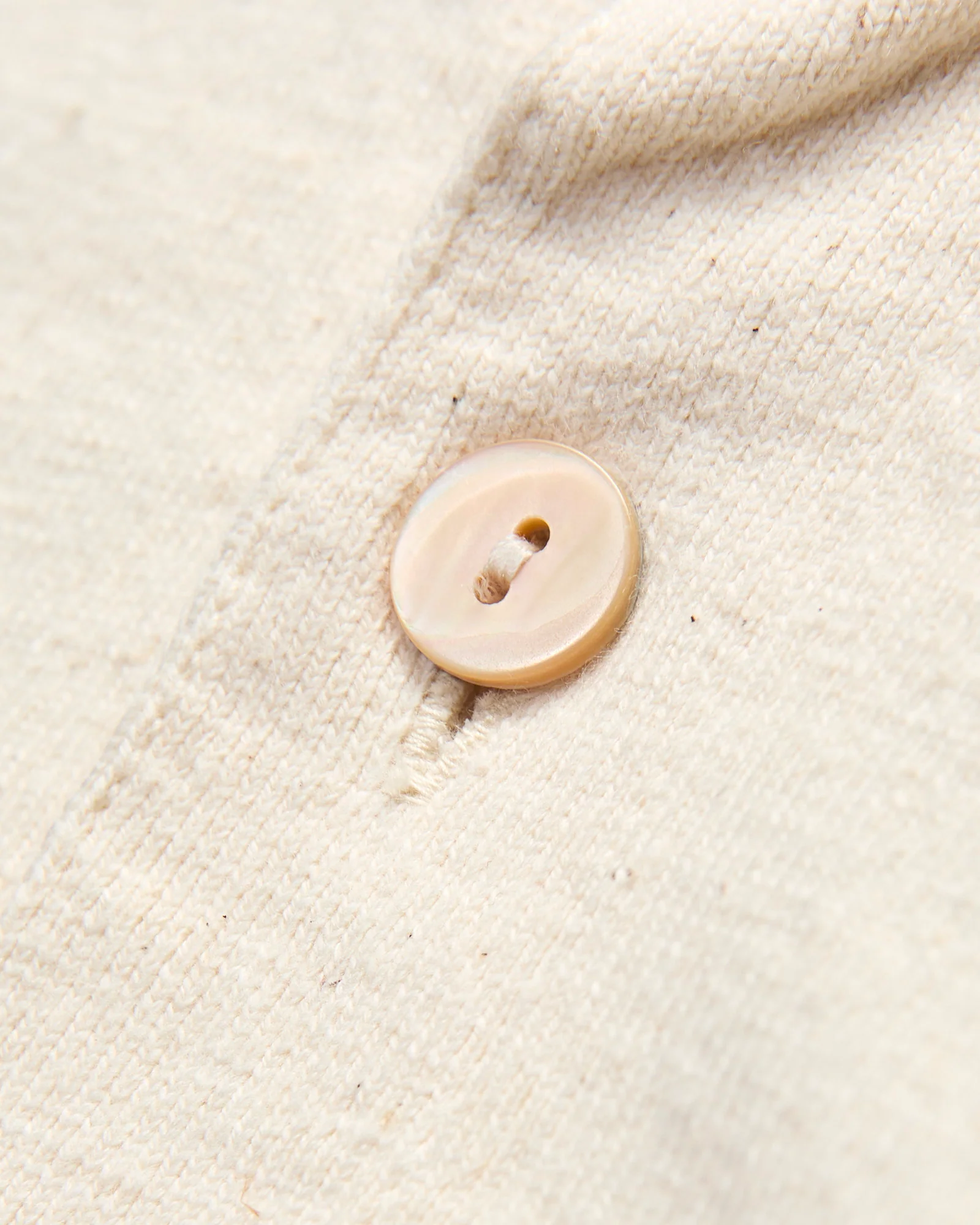 "Samurai Cotton Project" Polo Shirt in Natural - Image 5
