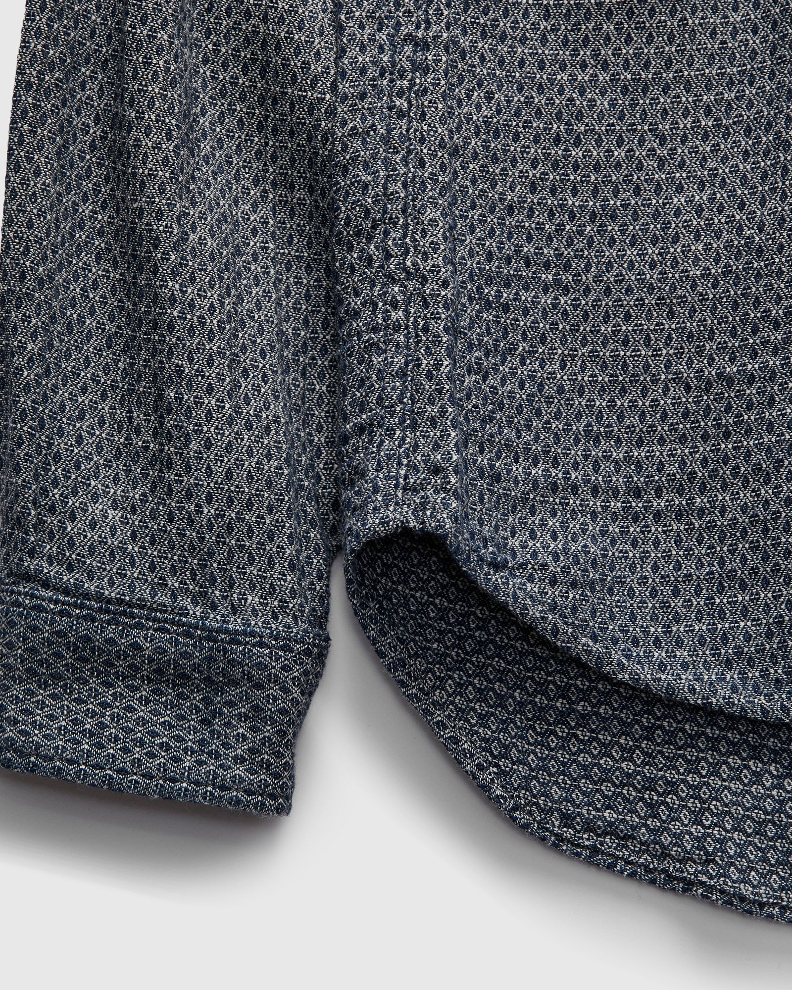 Sashiko Standard Button-Down LS Shirt in White - Image 6