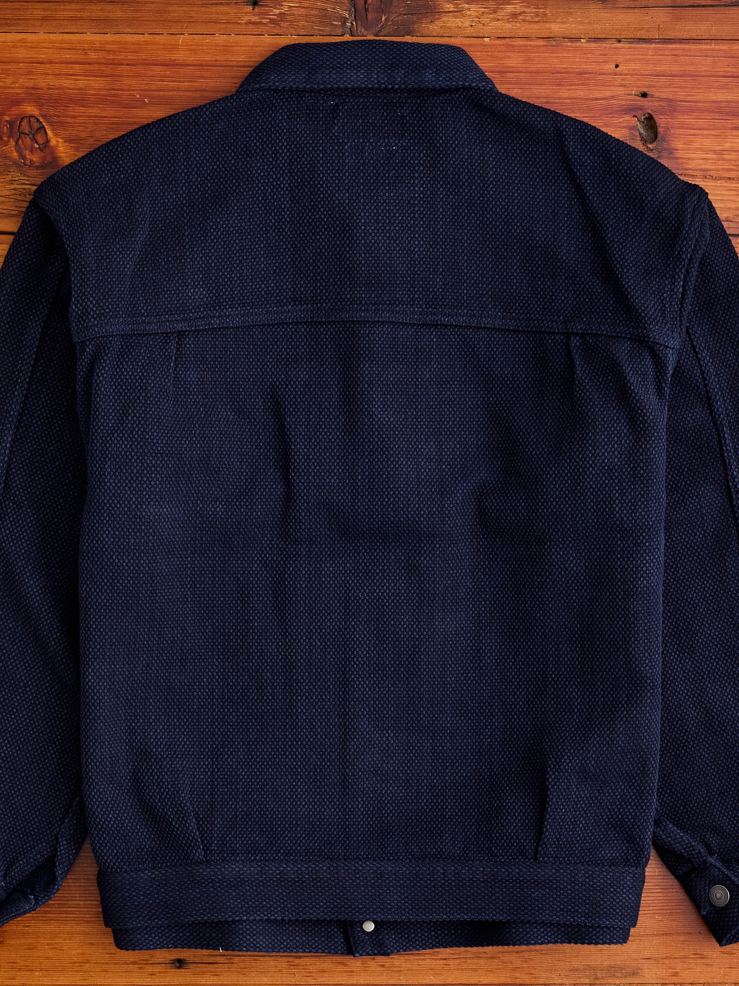 Sashiko Trucker Jacket in Indigo - Image 10