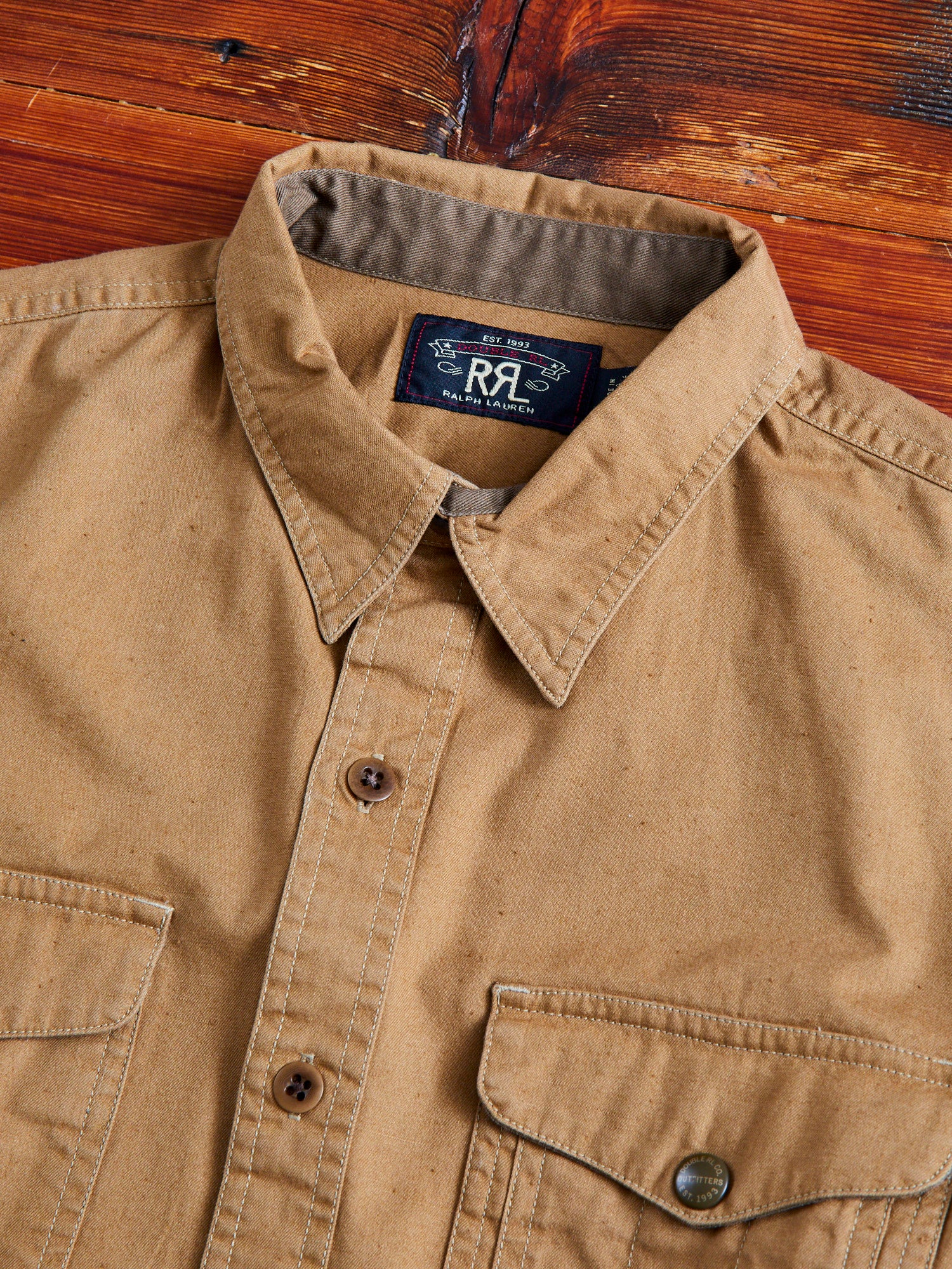 Seattle Canvas Workshirt in Faded Tan - Image 3
