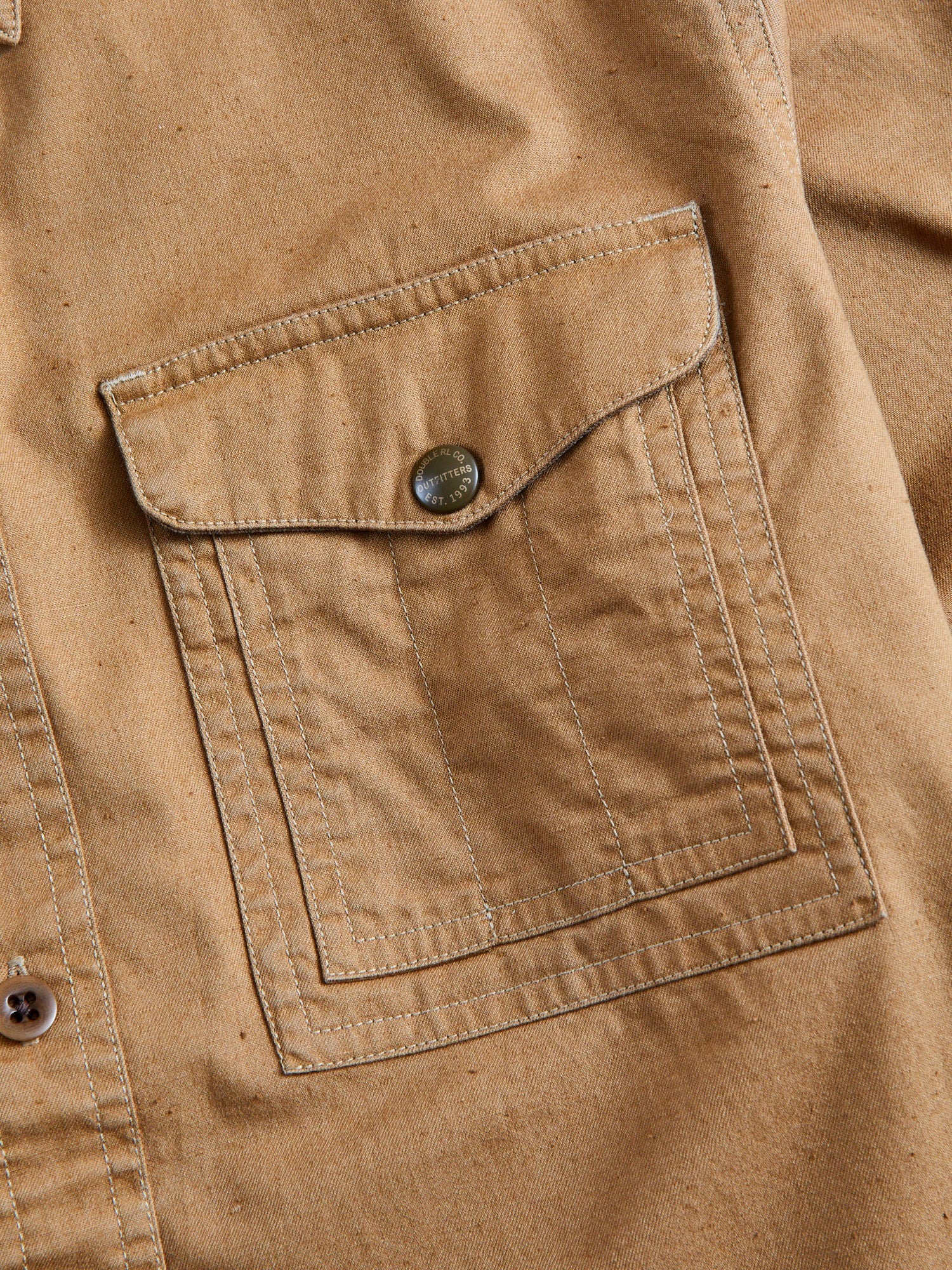 Seattle Canvas Workshirt in Faded Tan - Image 5