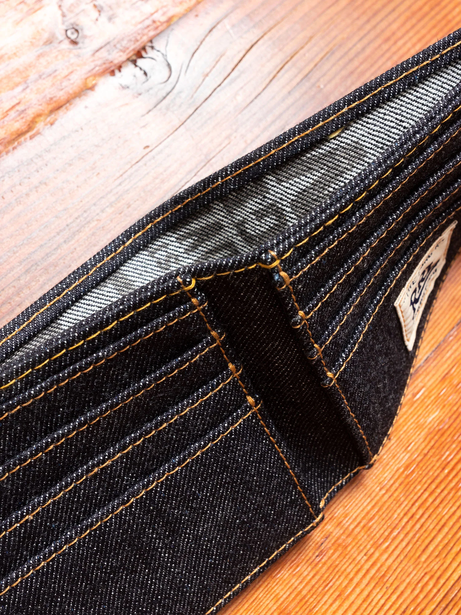 Selvedge Denim Bifold in Indigo - Image 5