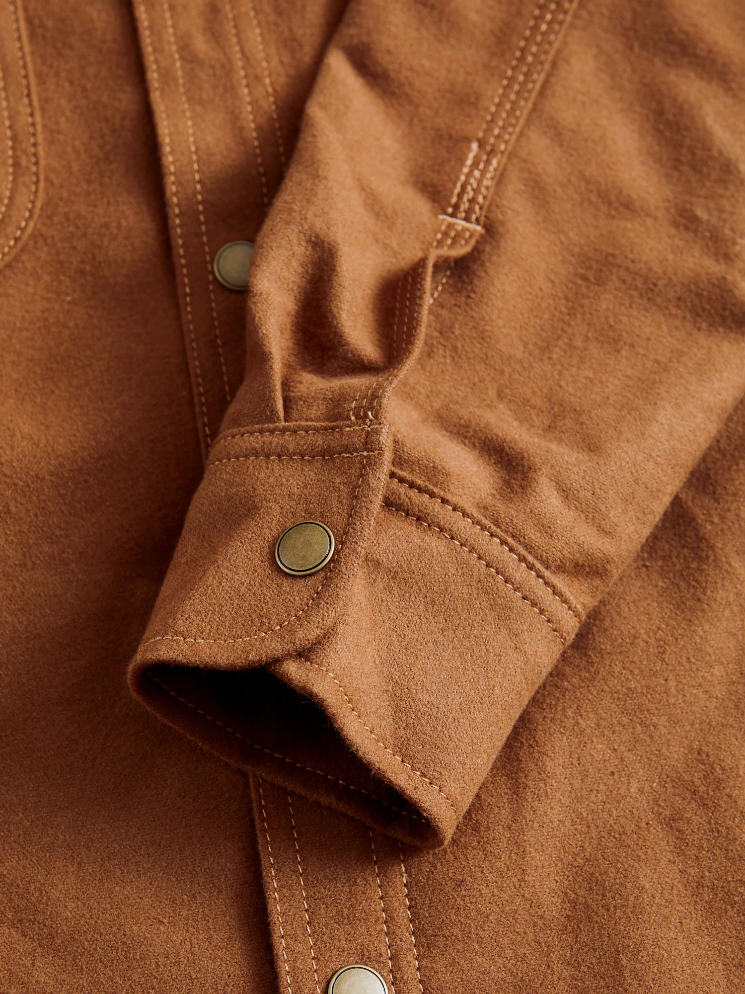 Service Shirt in Copper Flannel - Image 5