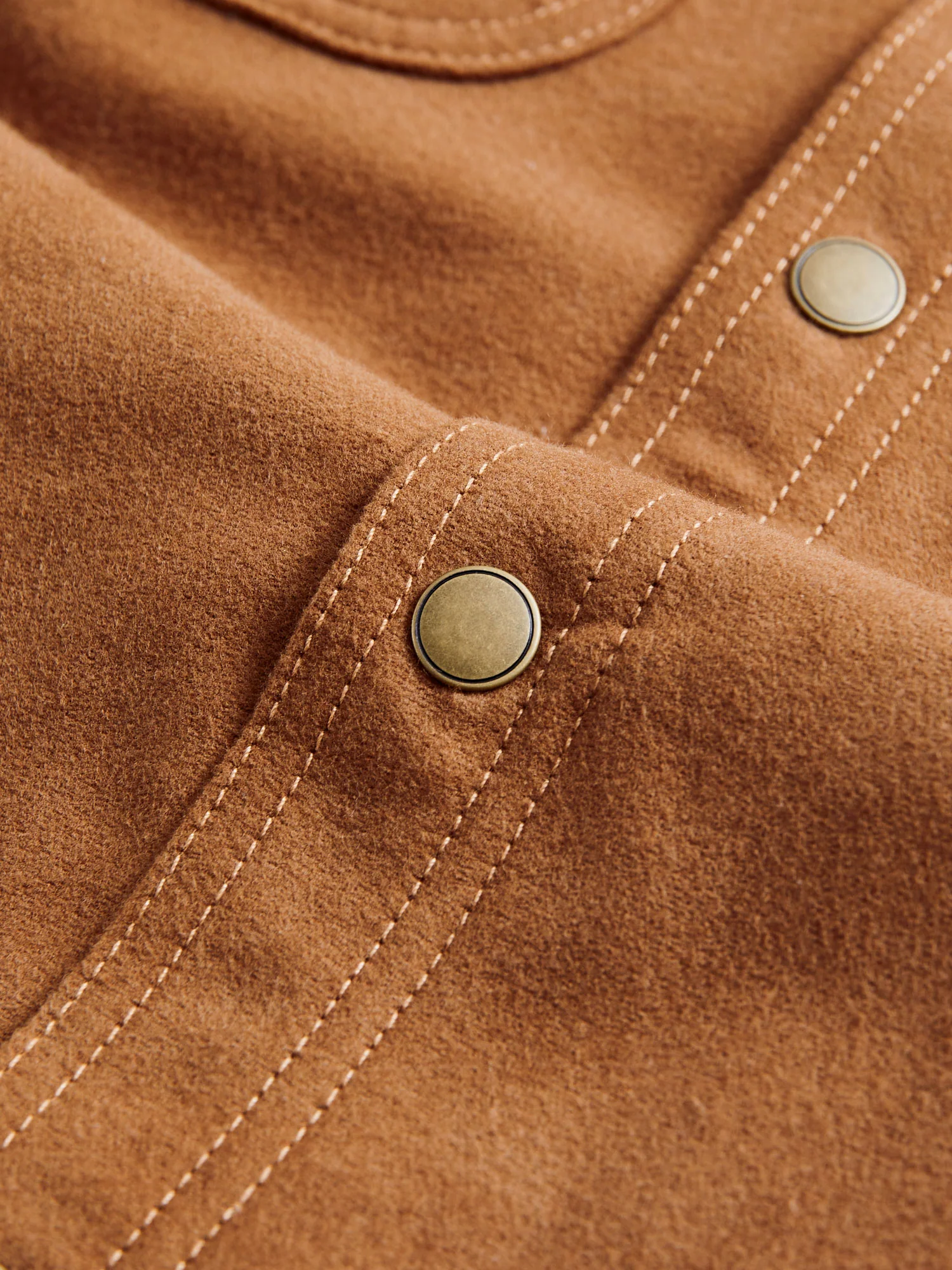 Service Shirt in Copper Flannel - Image 6