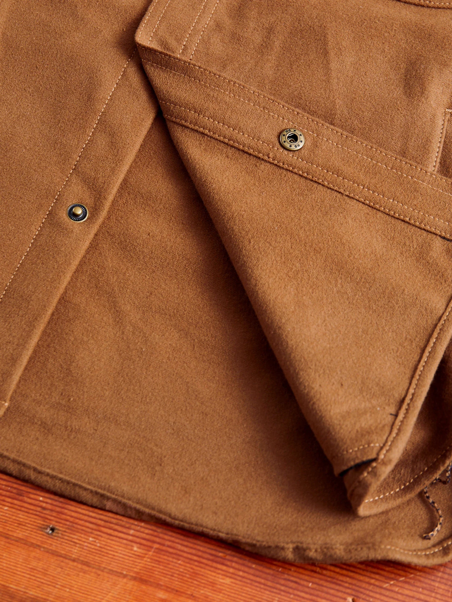 Service Shirt in Copper Flannel - Image 7