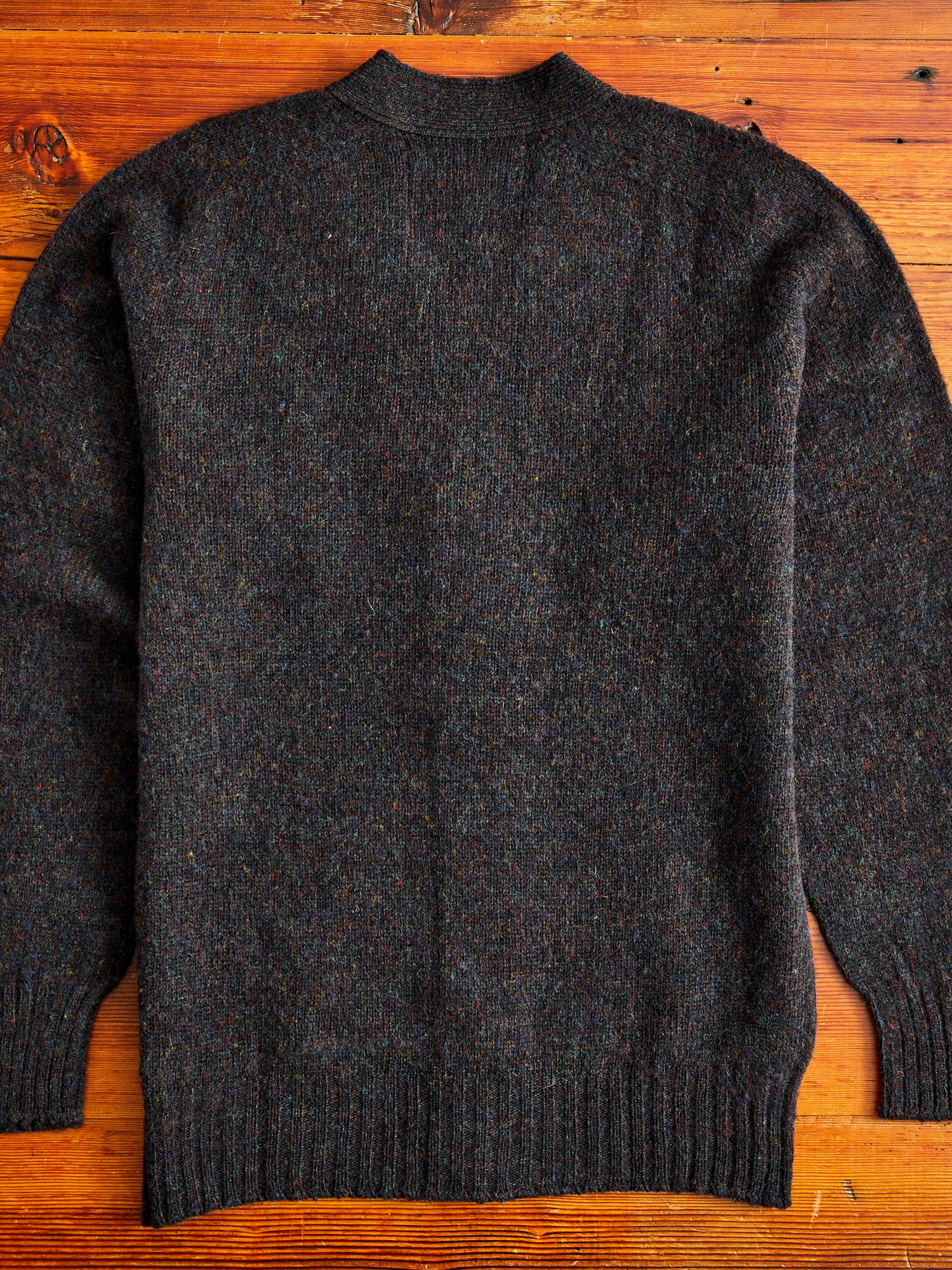 "Shaggy Bear" Wool Cardigan in Wolf - Image 7