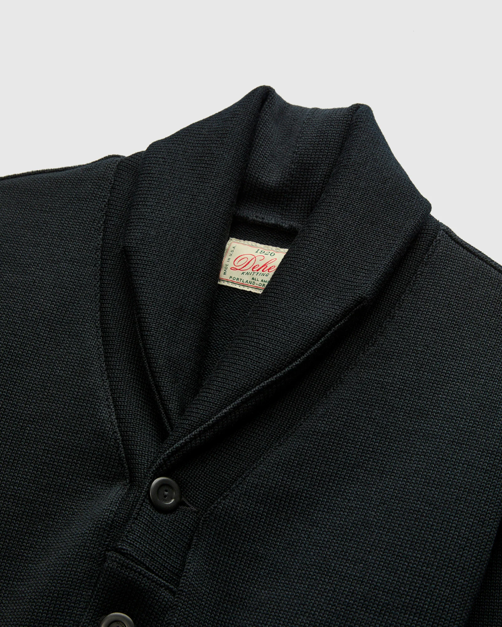 Shawl Sweater Coat in Black - Image 3
