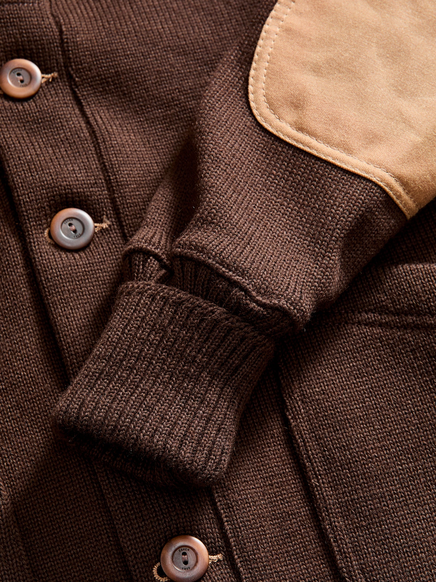 Shawl Sweater Coat in Brown - Image 7