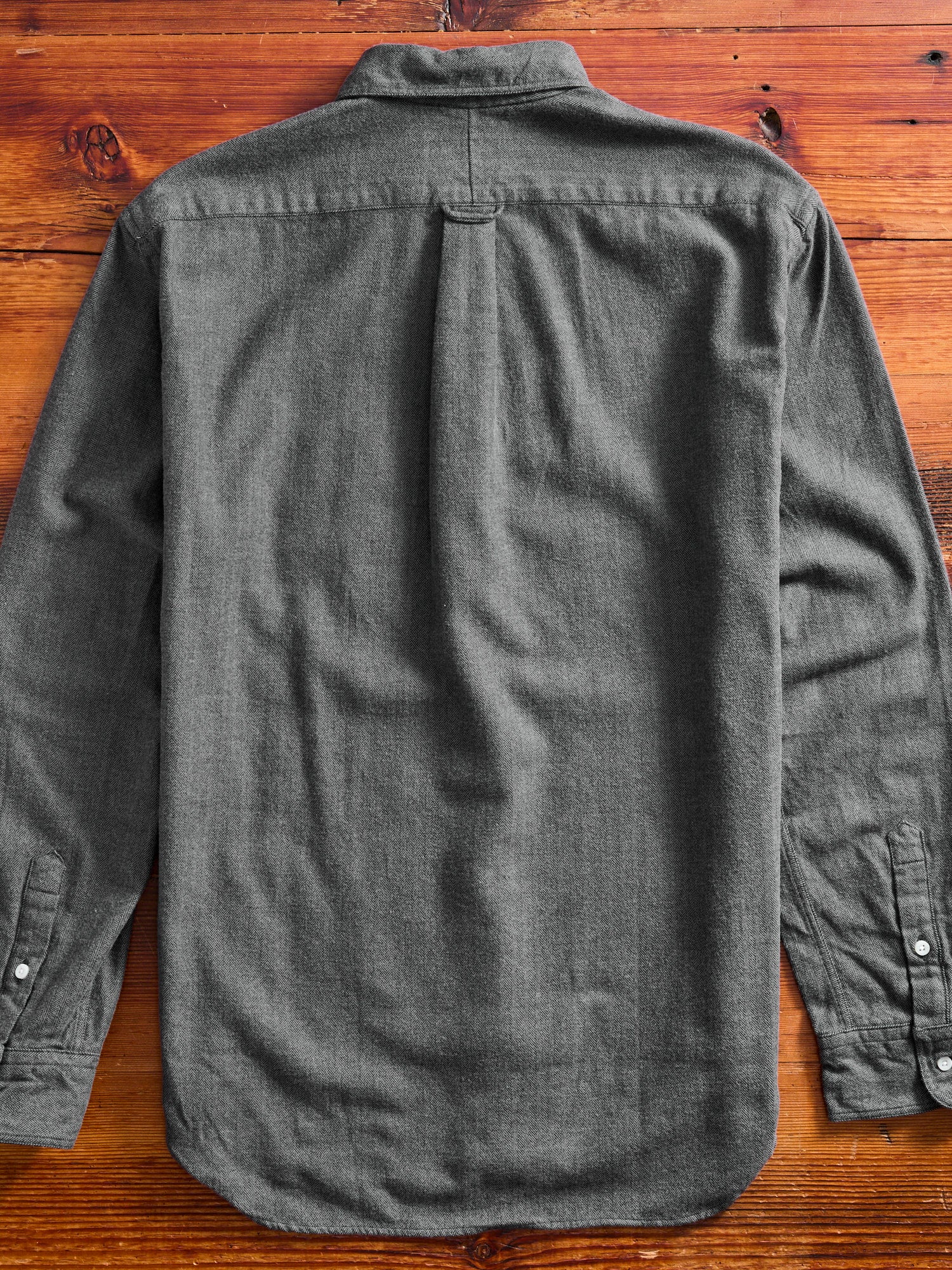 Shetland Herringbone Flannel in Grey - Image 9