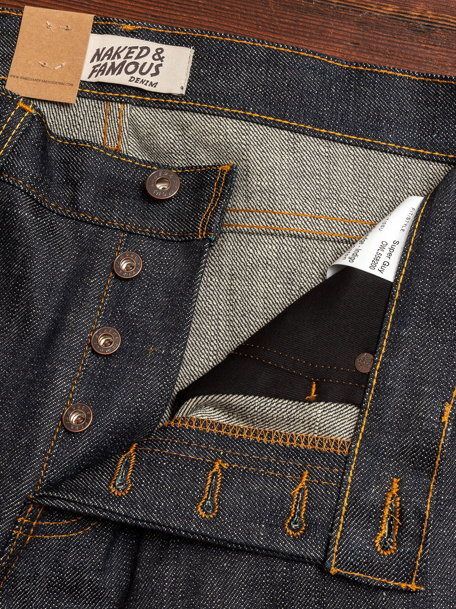 "Sidewinder" 15.5oz Slub Selvedge Denim - Super Guy Fit - Image 6