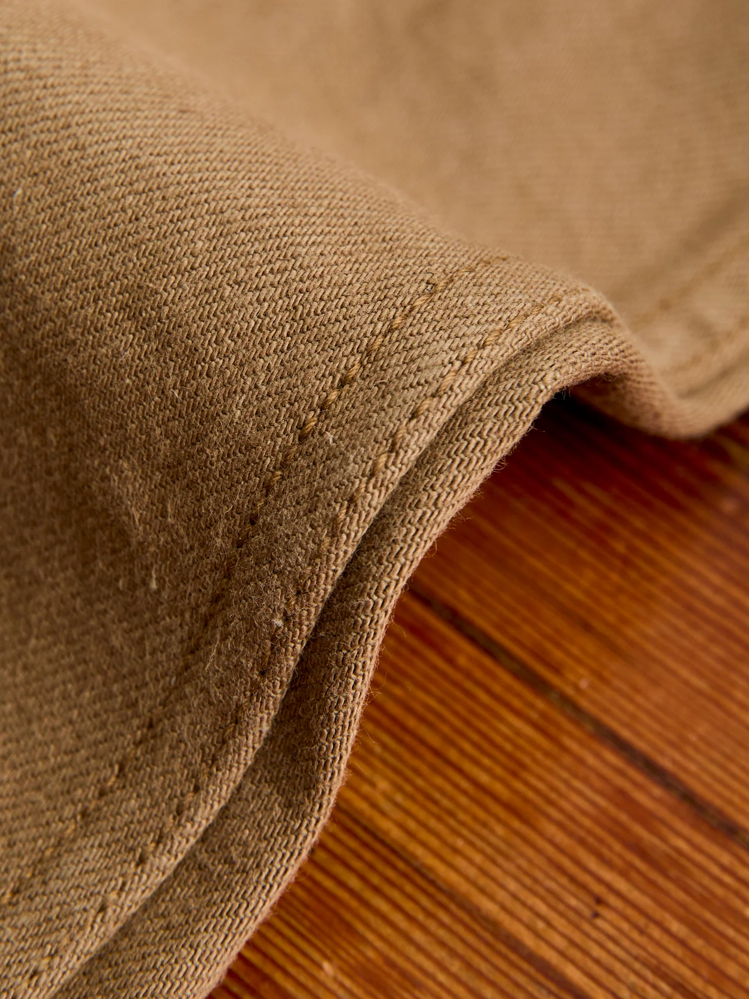 SJ452CP 15oz Selvedge Heavy Chinos in Khaki - Image 9