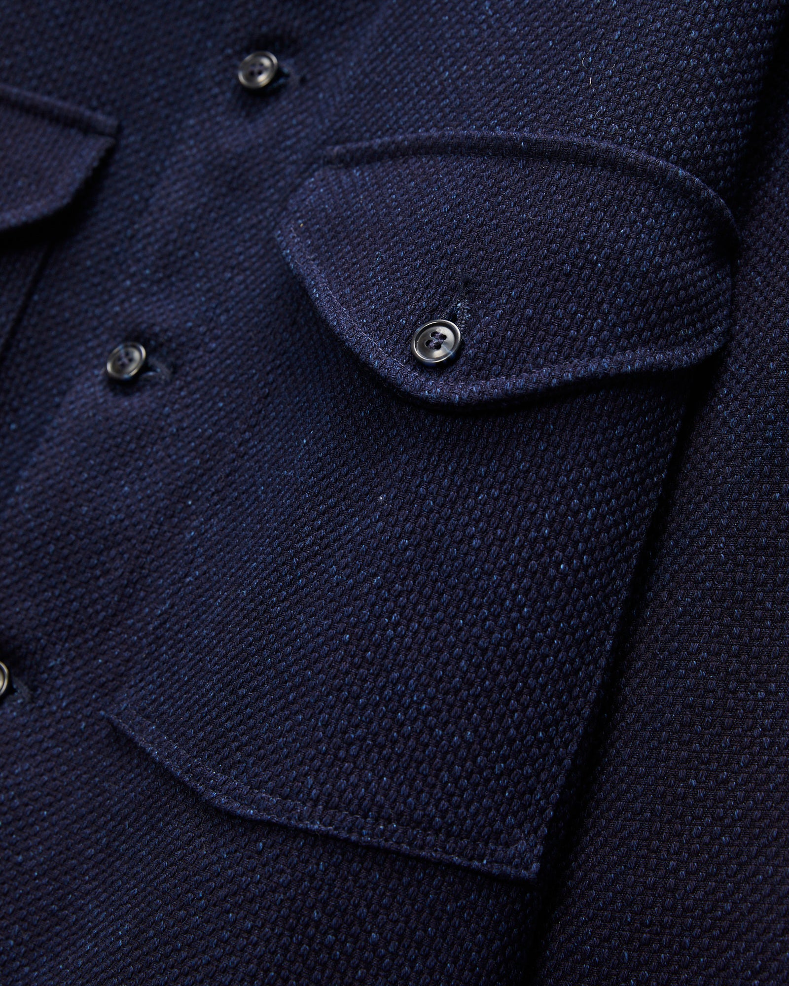 Skyline Overshirt in Indigo Sashiko - Image 5