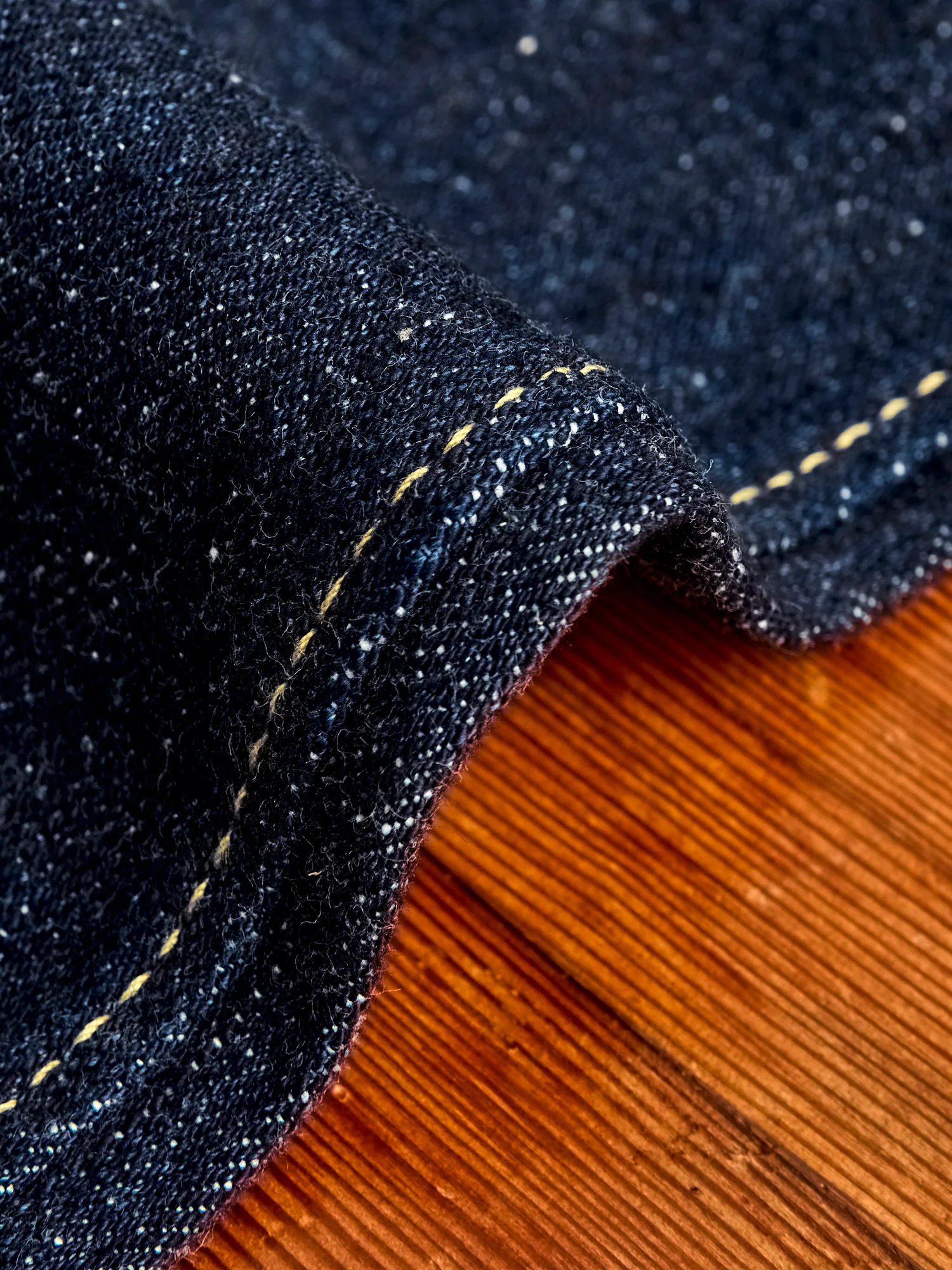 SLB-003 16.5oz Rinsed Selvedge Denim - Regular Straight Fit - Image 10