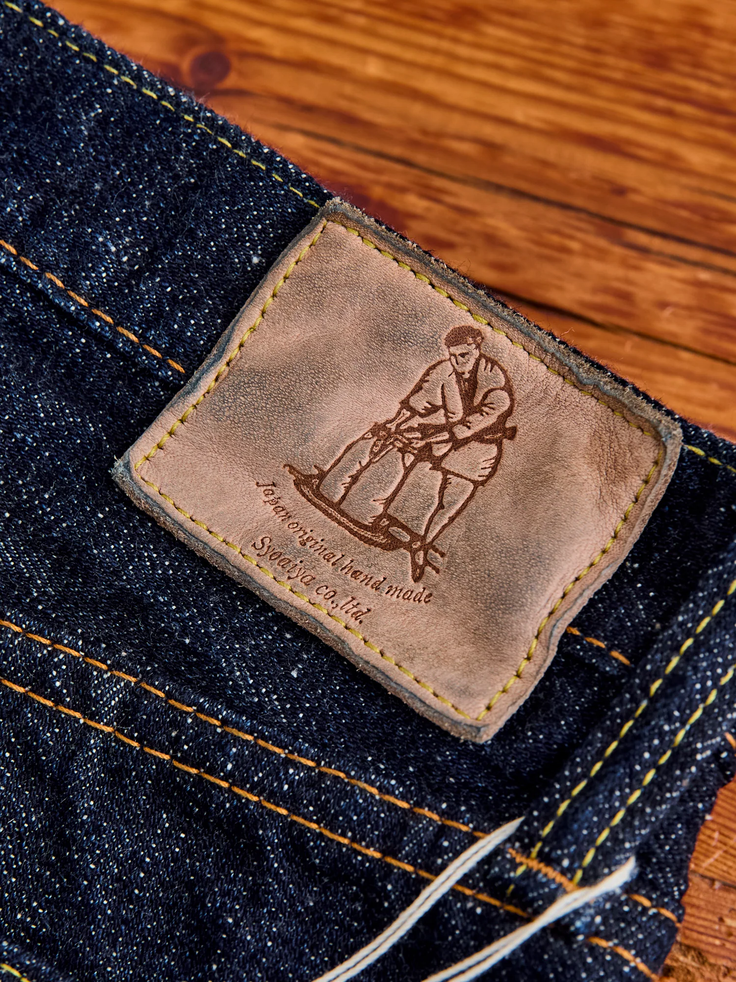 SLB-005 16.5oz Rinsed Selvedge Denim - Slim Straight Fit - Image 3
