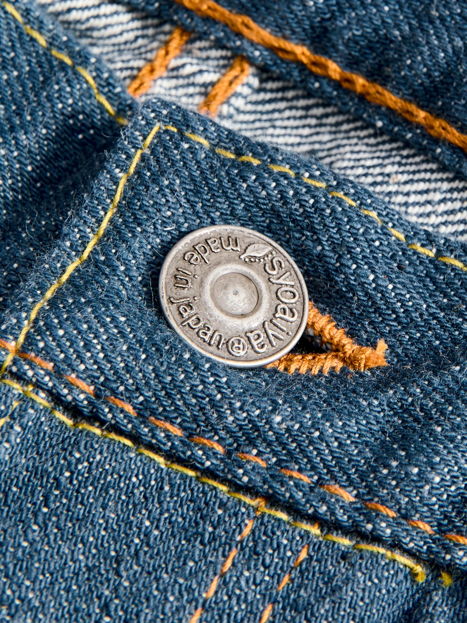 SMBL-019 "Smokey Blue" 14oz Rinsed Selvedge Denim - Relaxed Tapered Fit - Image 8