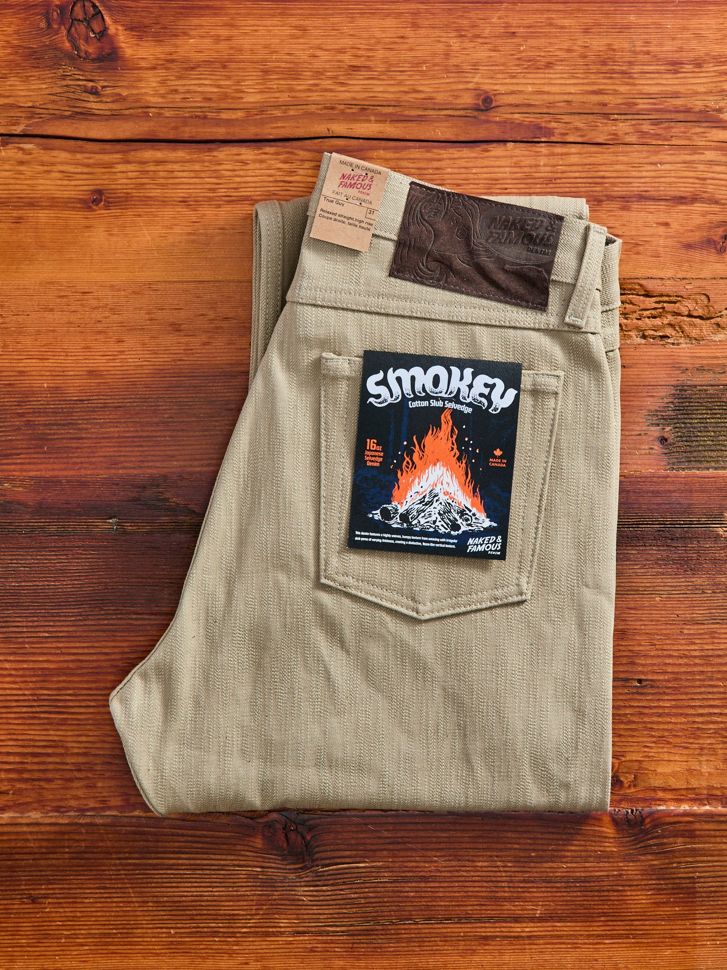 "Smokey Cotton Slub" 16oz Selvedge Denim - True Guy Fit - Image 2
