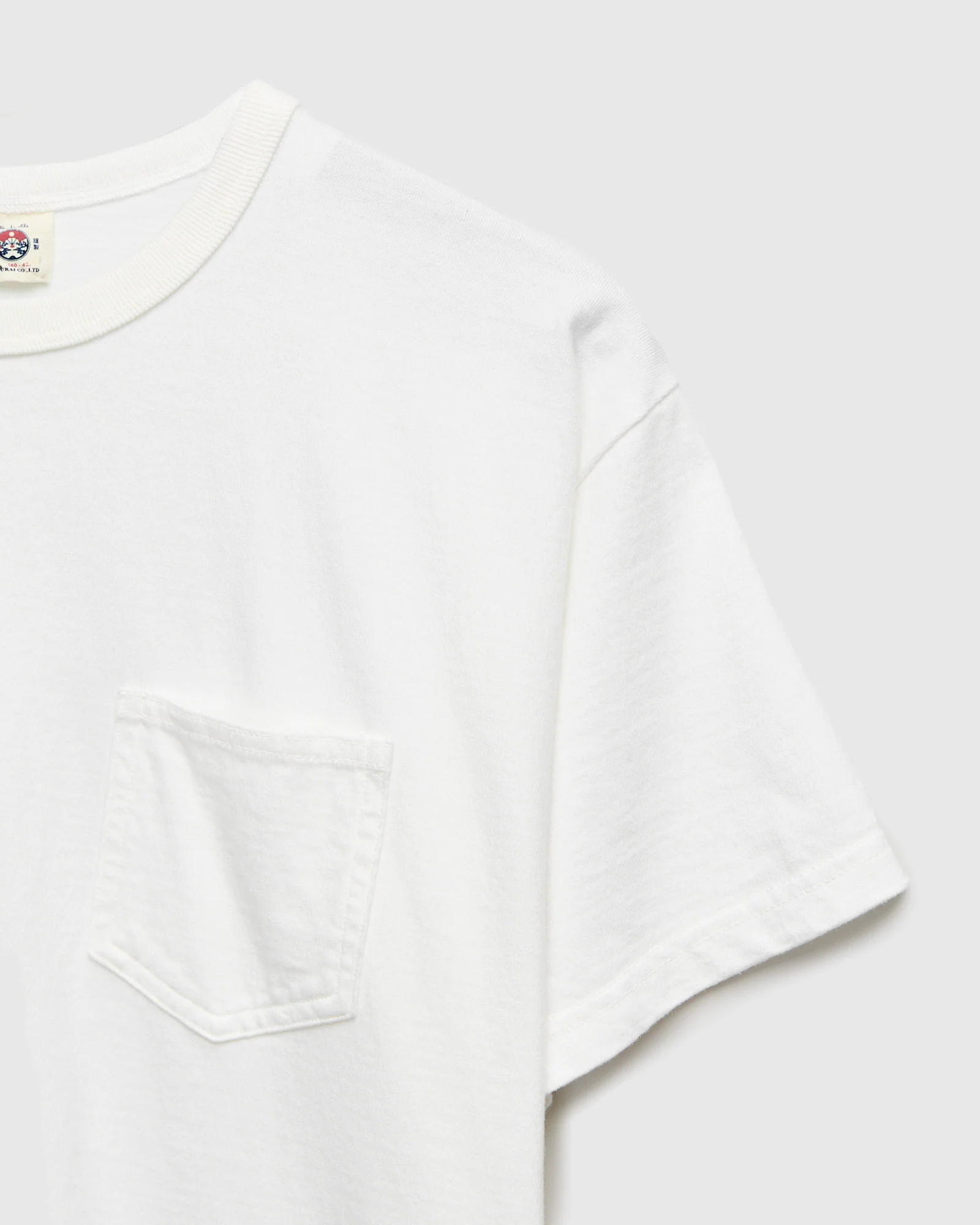 "Snake Slayer" Heavyweight Pocket T-Shirt in White - Image 5
