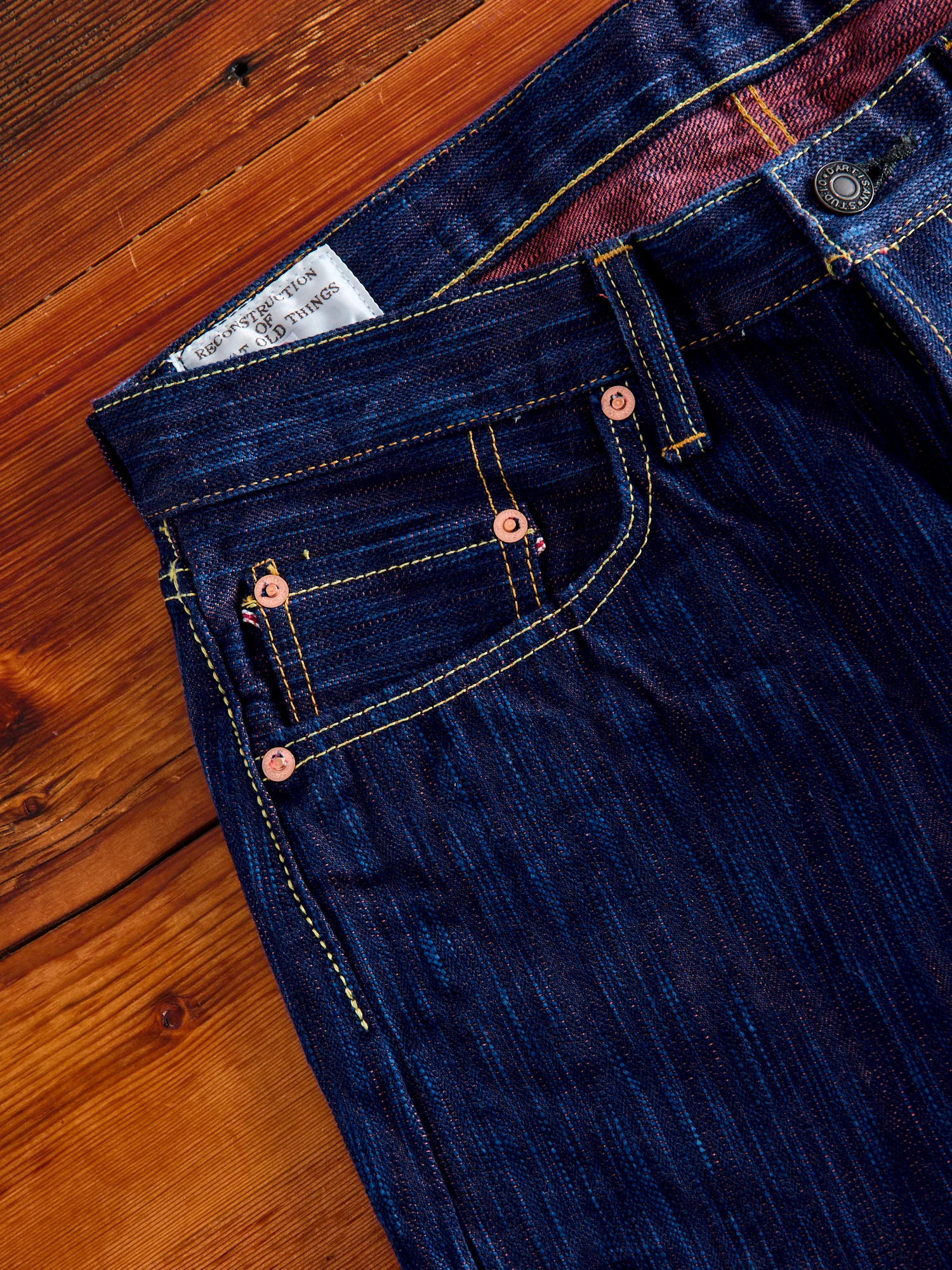 SP-084S "Tokushima Hinode-Awa Shoai" 45th Anniversary 15oz Selvedge Denim - Regular Straight Fit - Image 4