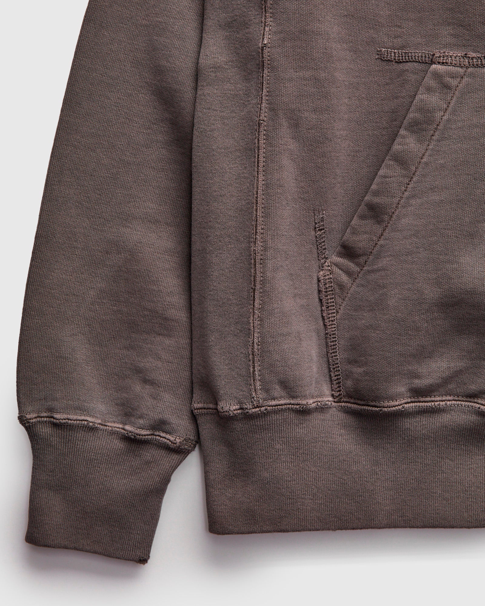 Special Finish Zip Hoodie in Brown - Image 5