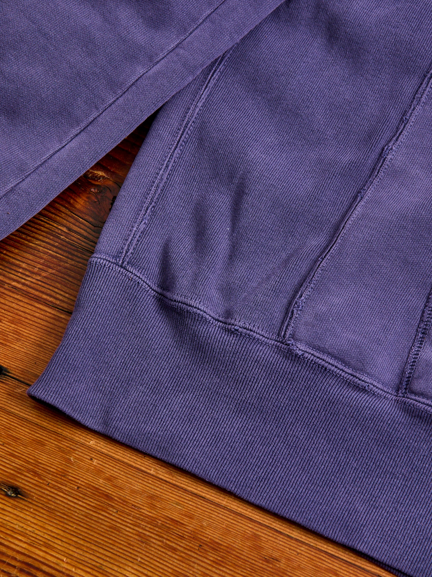 Special Finish Zip Hoodie in Purple Navy - Image 8