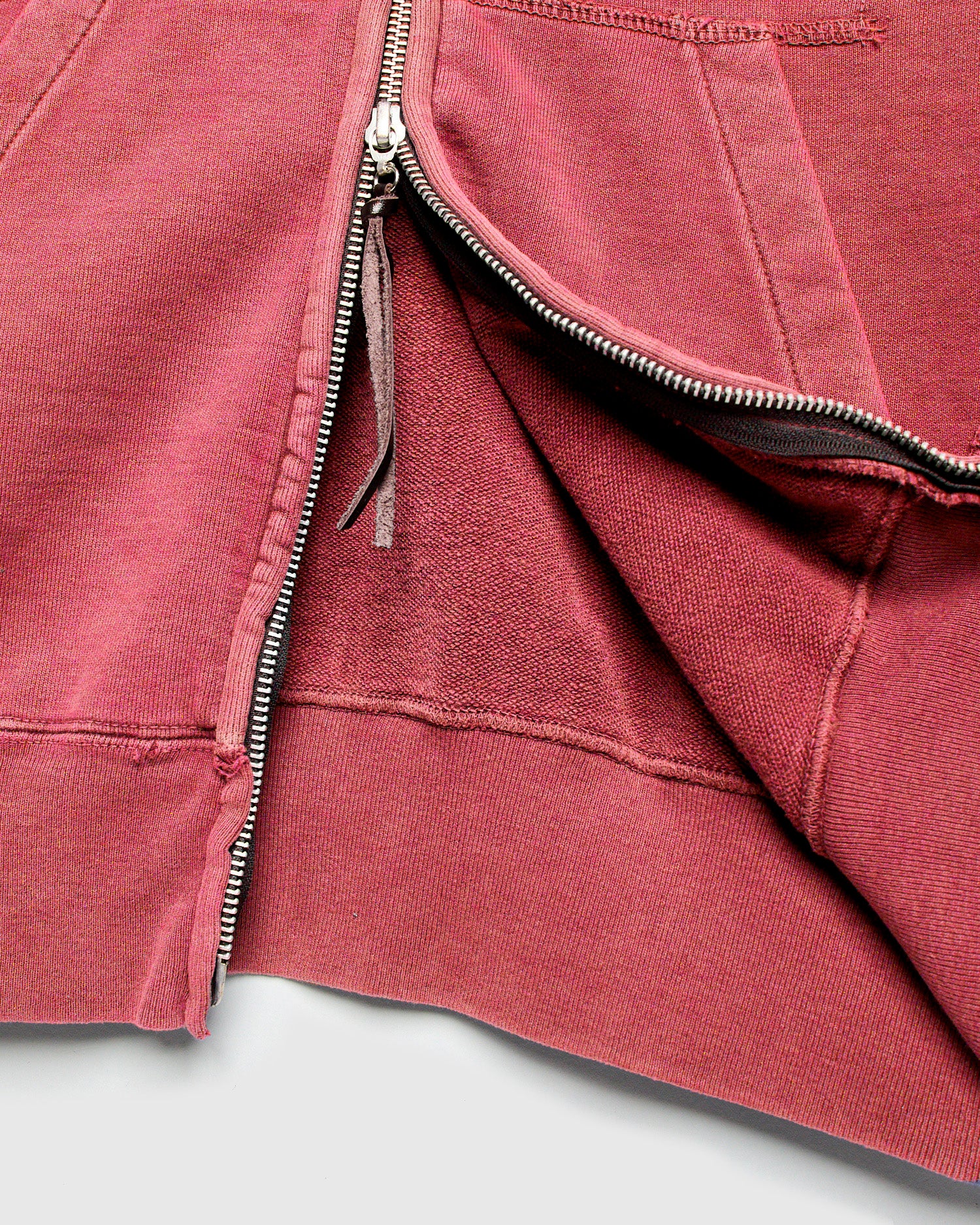 Special Finish Zip Hoodie in Red - Image 8