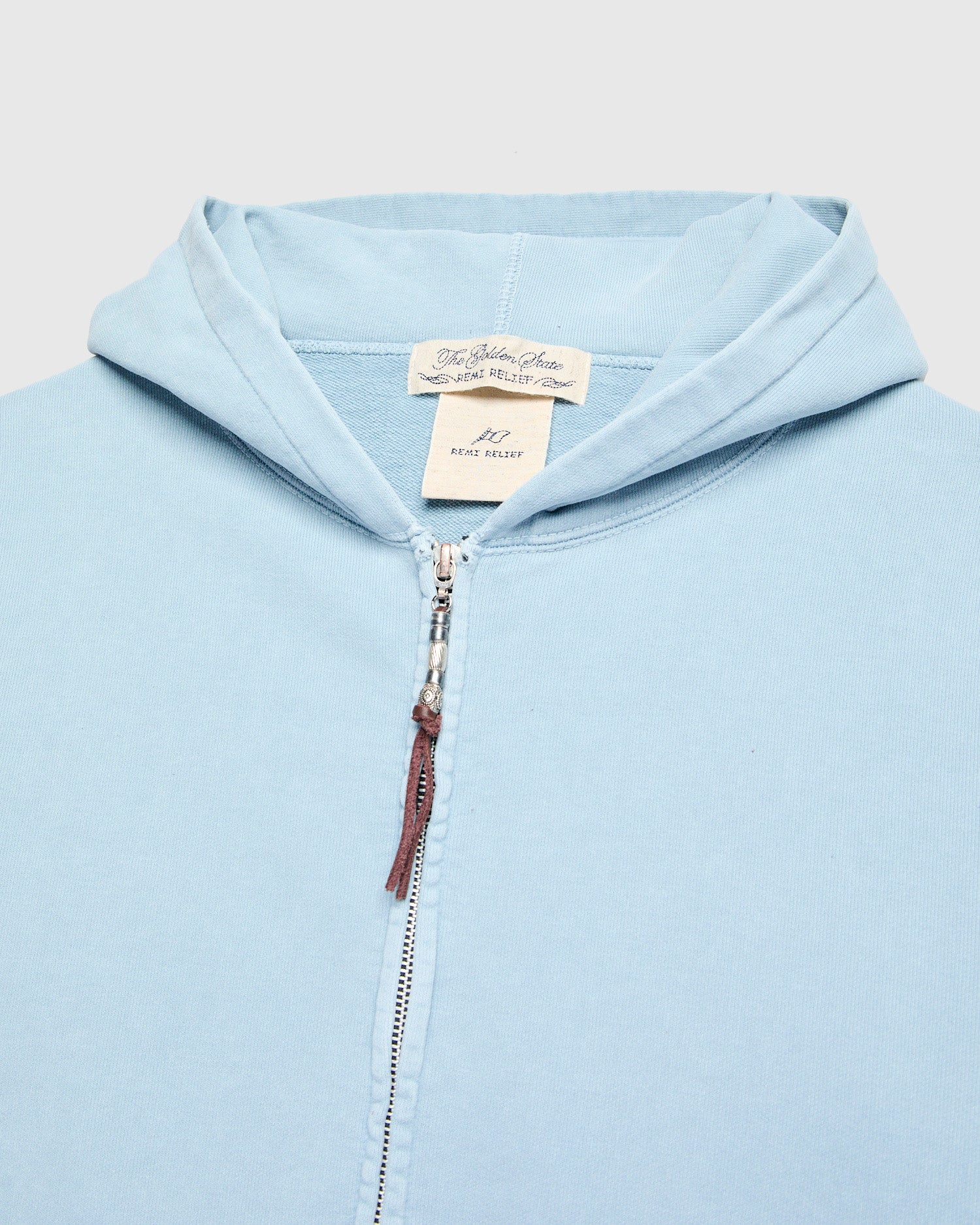 Special Finish Zip Hoodie in Sax - Image 3