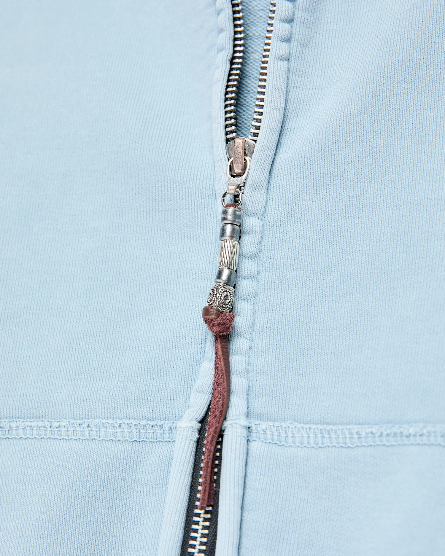 Special Finish Zip Hoodie in Sax - Image 6