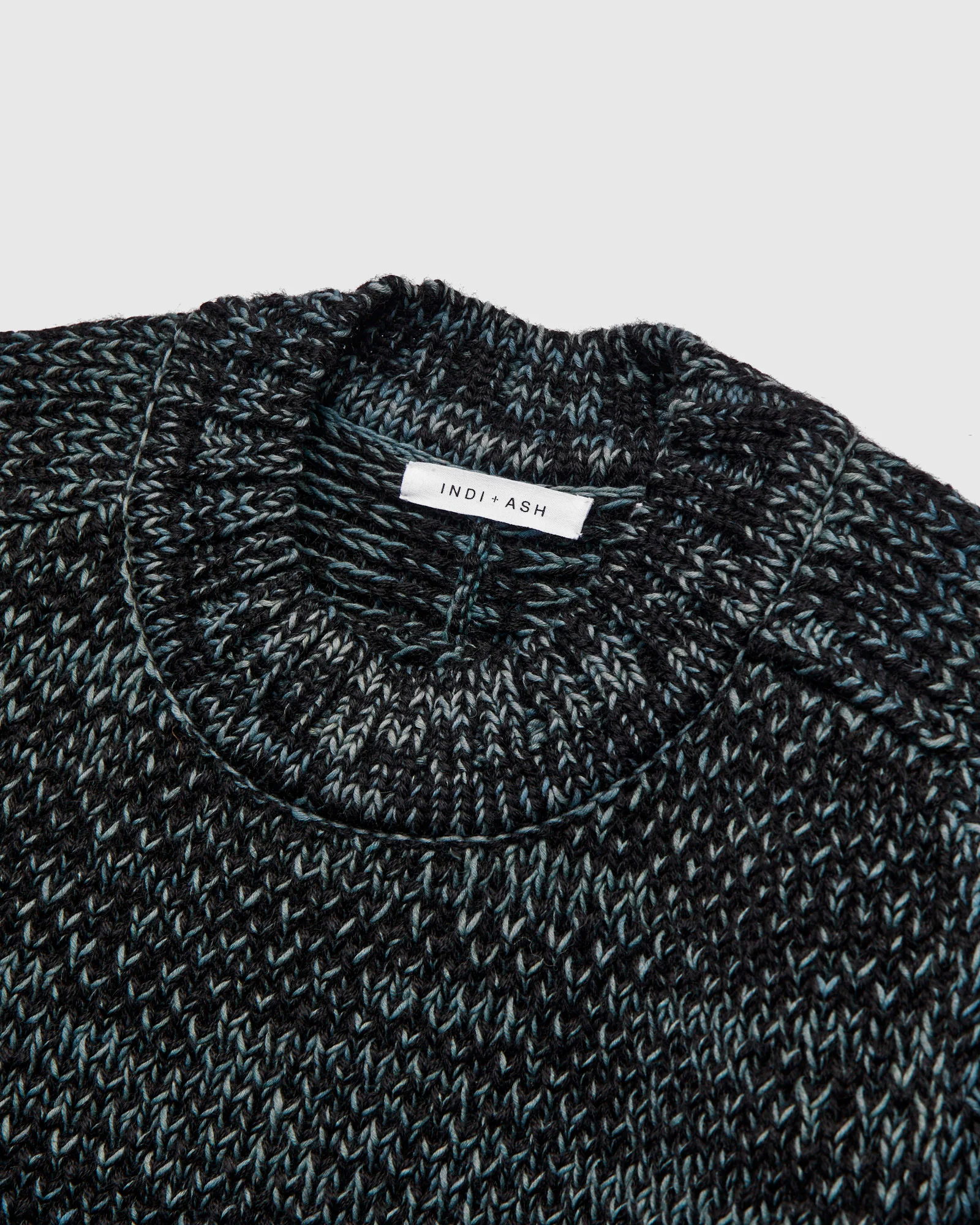 Spencer Thermal in Black Alpaca/Teal Cotton - Image 5