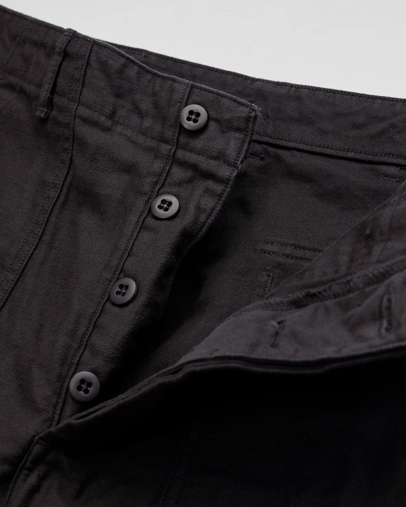 Straight Fit Fatigue Pants in Black - Image 8