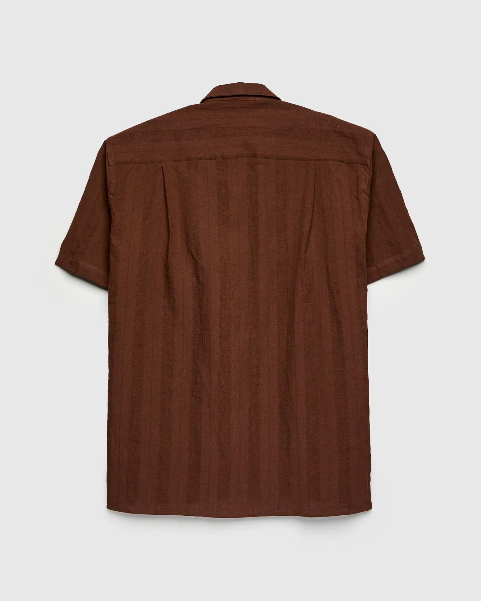 Striped Camp Shirt in Brown - Image 2